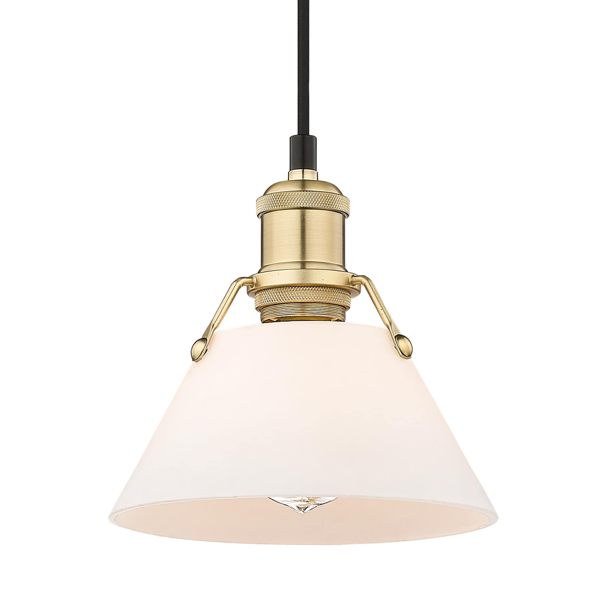 Golden Lighting Orwell Brushed Champagne Bronze Industrial Frosted   50248070 