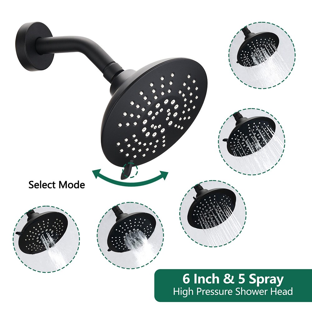 EQLOO A3518-MB Fixed-Showerhead - View #4