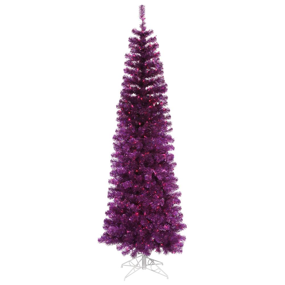 purple christmas tree mini