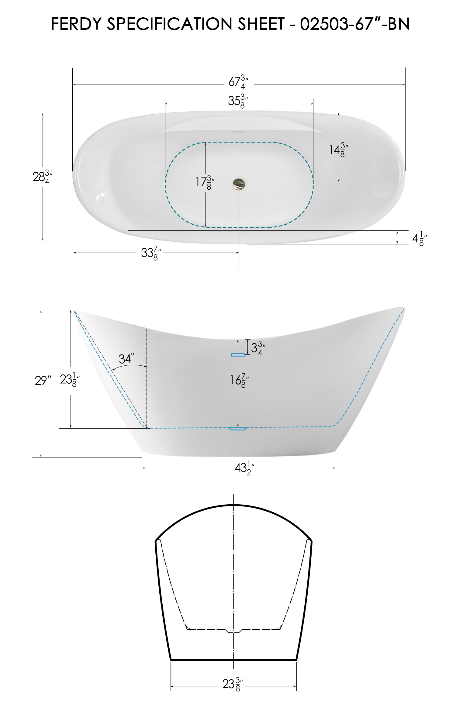 FerdY FERDY-02503-1700-BN bathtubs - View #12