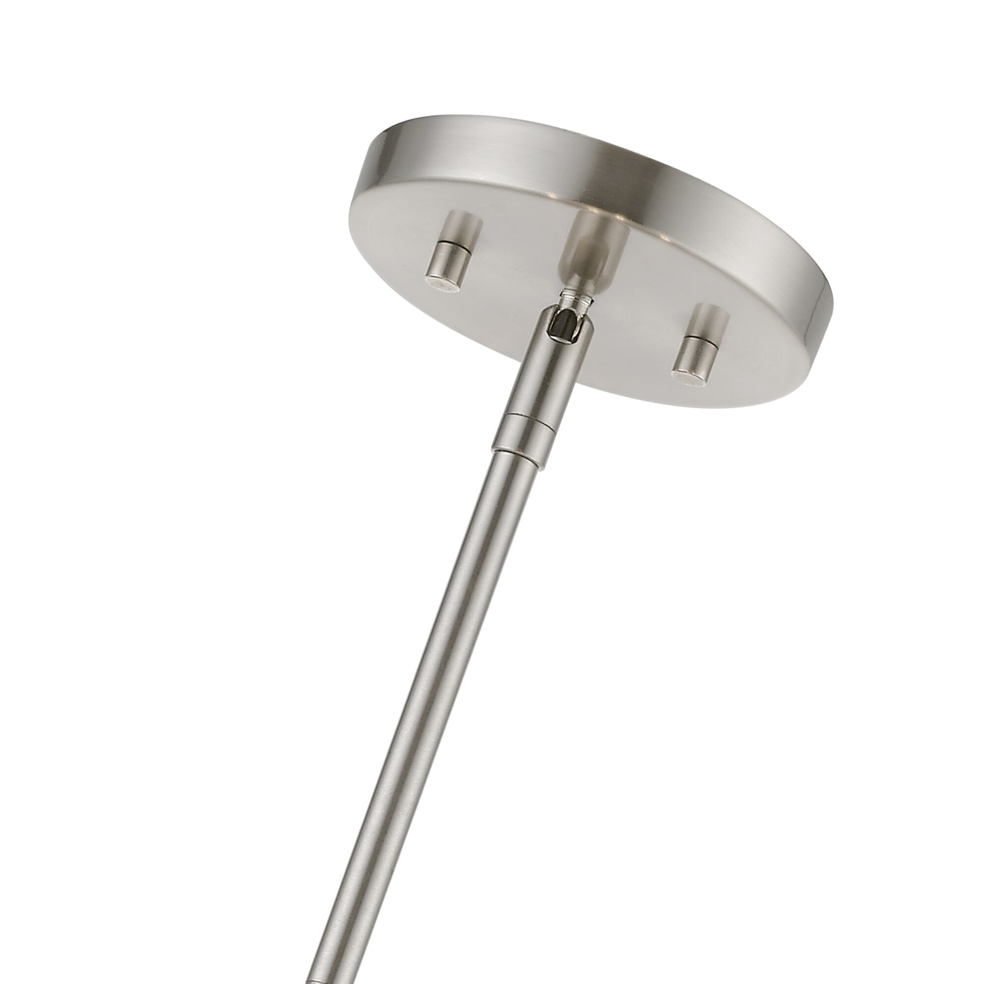 Elmhurst 26" Brushed Nickel & Shiny White 5-Light Drum Pendant