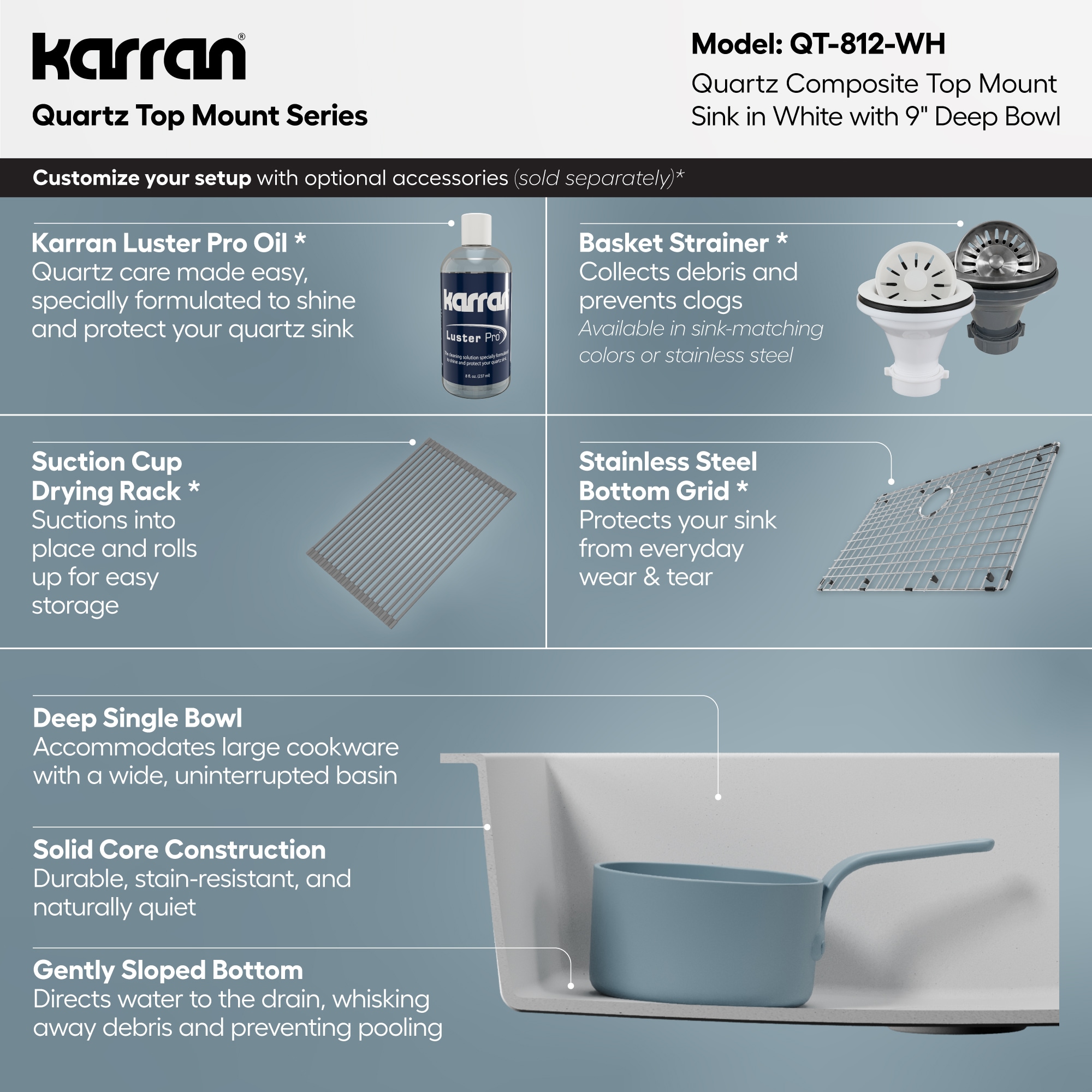 Karran QT-812-WH Kitchen-Sinks - View #6