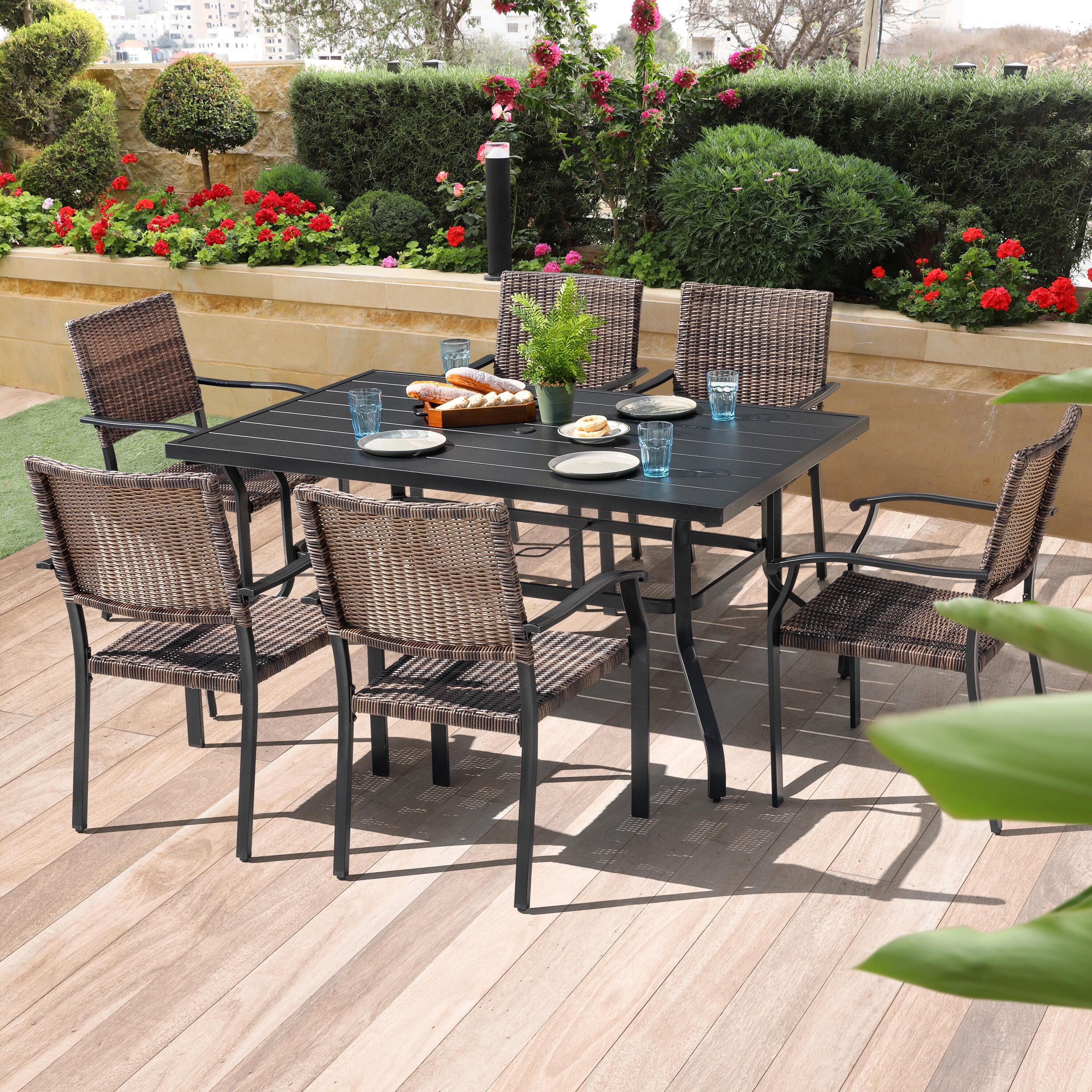 Nuu Garden SD154-T3BK Patio-Dining-Sets - View #2