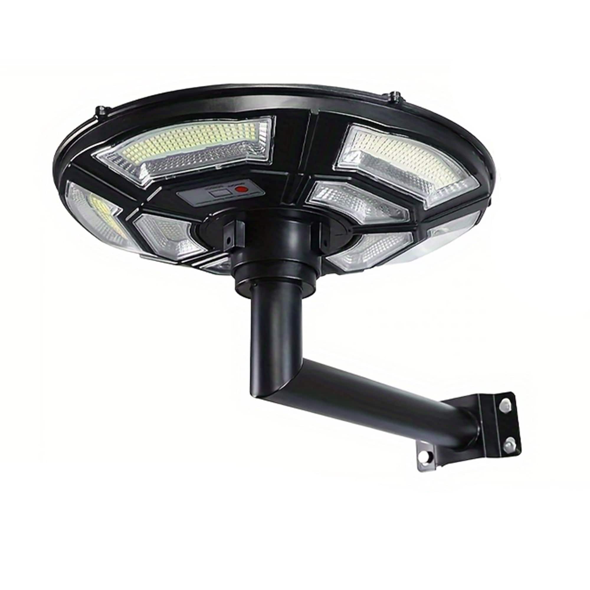 SINOFURN SYB510024BK 1700 -Lumen 10 -Watt Black Solar LED Outdoor Motion-Activated Area light