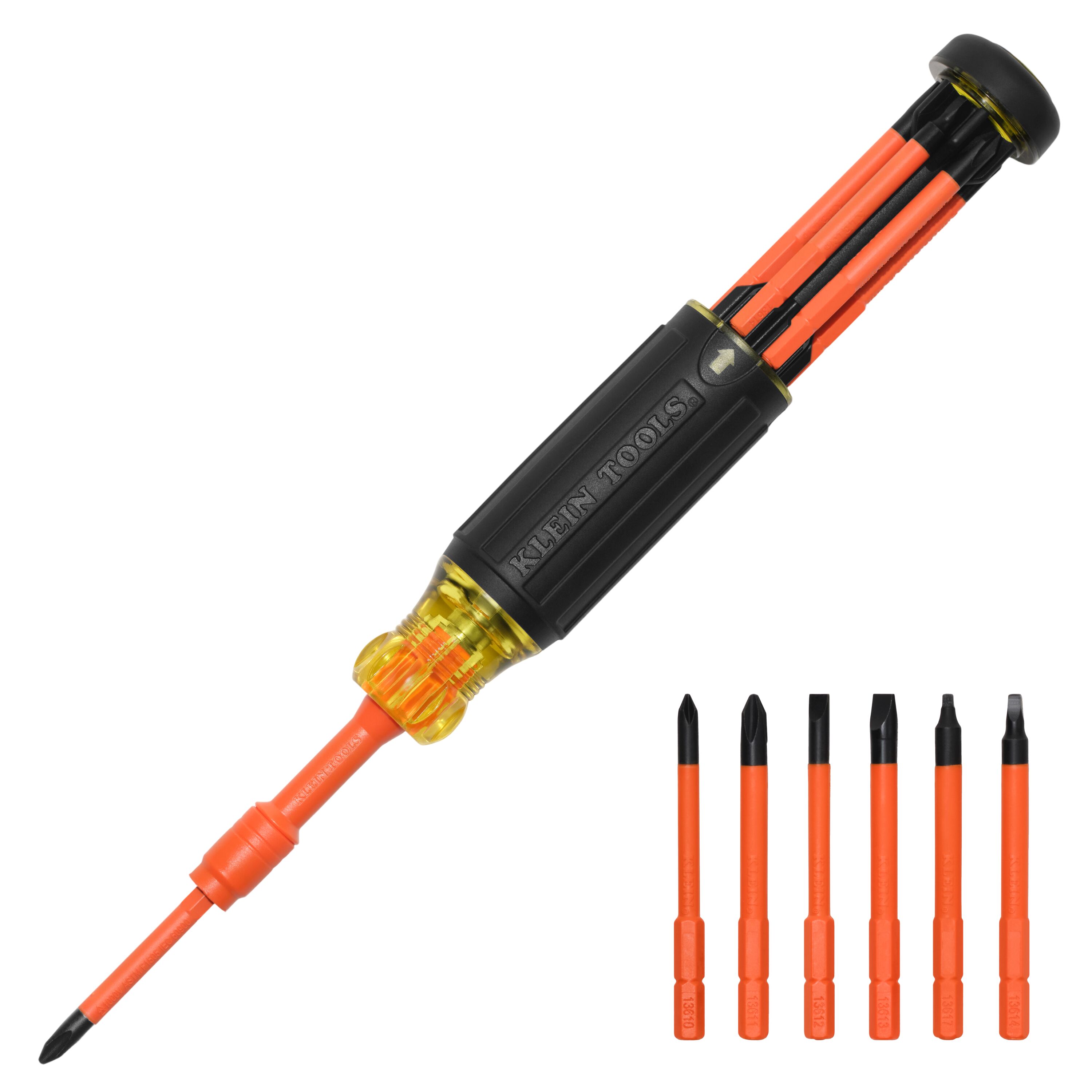 Klein Tools 6 in 1 Insulated Auto-Lock Screwdriver