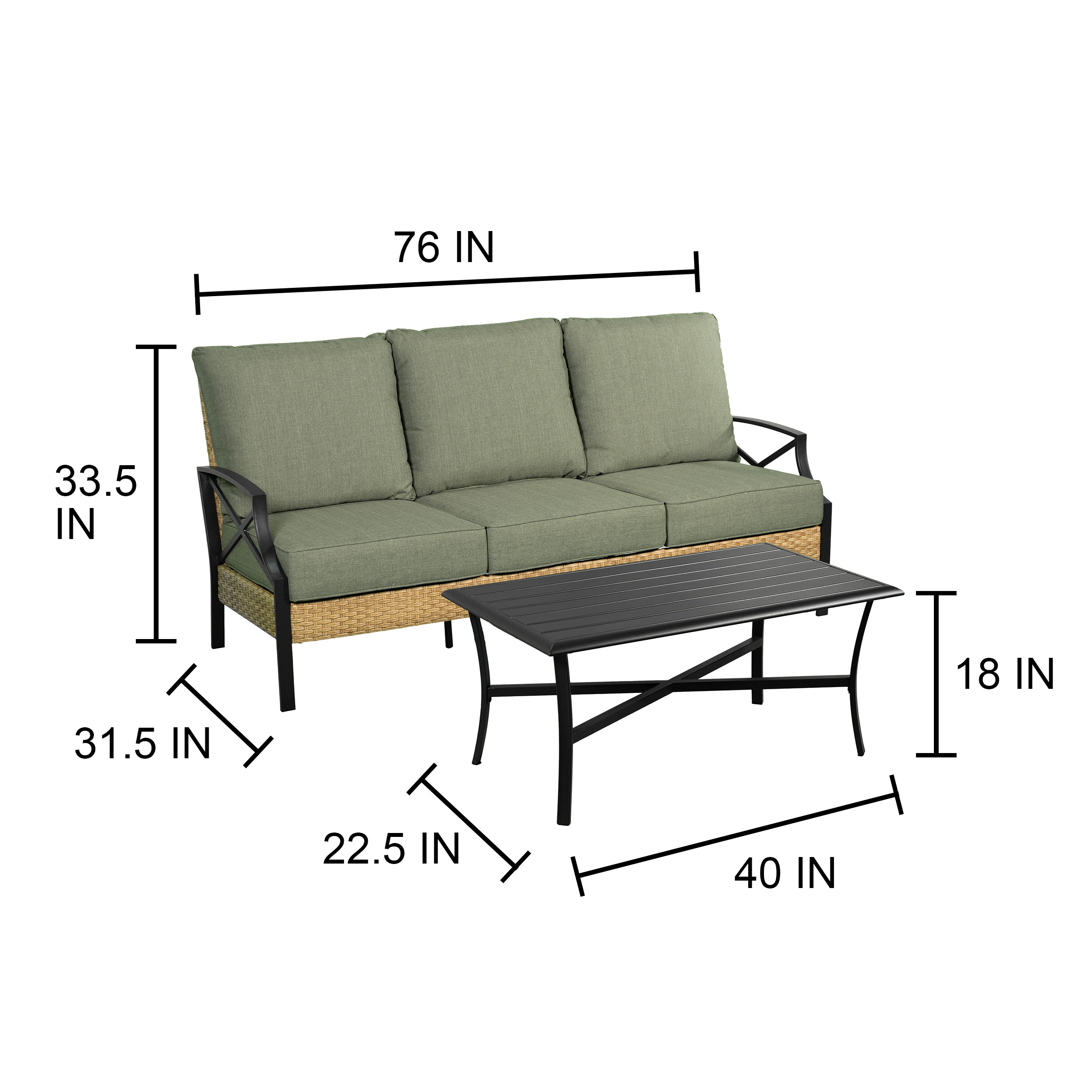 Style Selections ST-25S006BGRN Patio-Conversation-Sets - View #13
