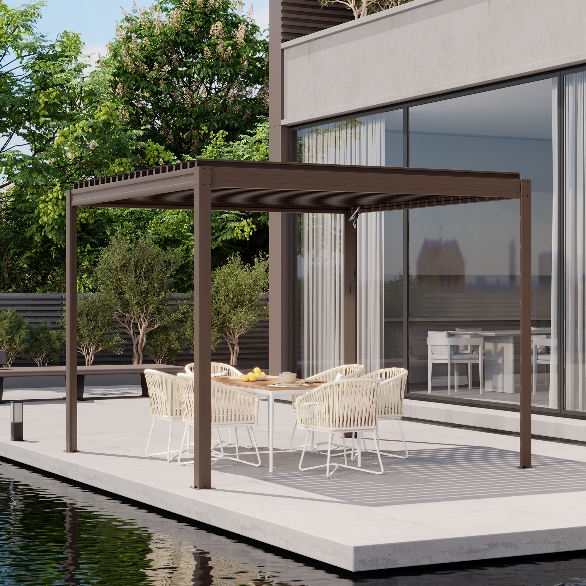 Mondawe MD-LGMF1630-BR Pergolas-2 - View #2