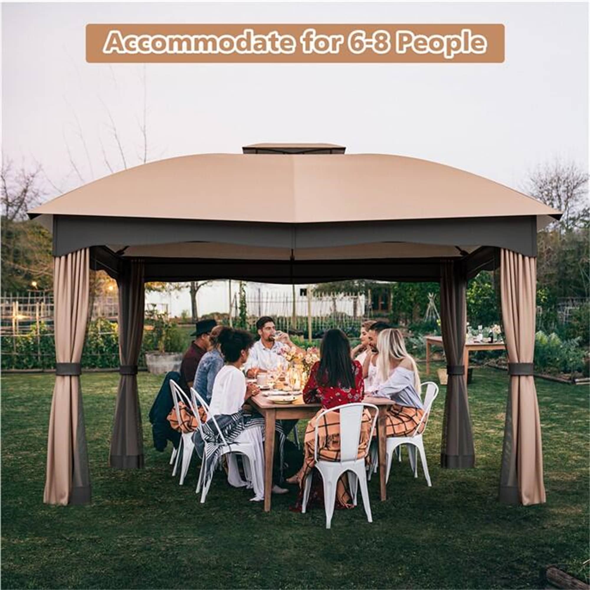 BABOOM BOM-0384GR-CO Wood-Resin-Gazebos - View #10