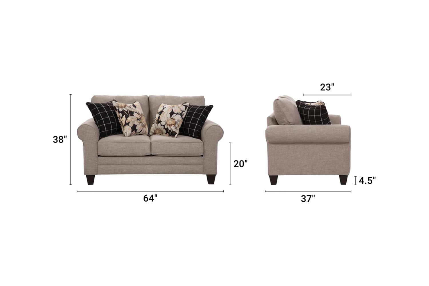 OSHOME 8-020-S173 Sofas-Loveseats - View #6
