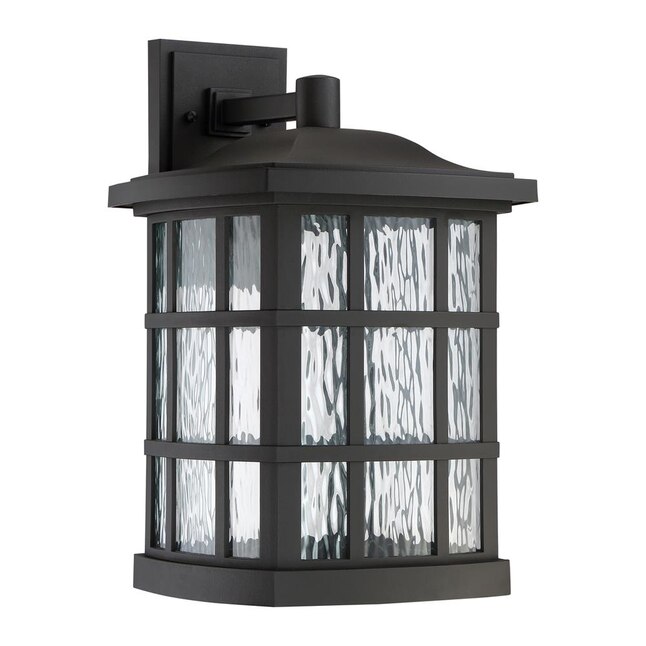 Quoizel Stonington 17-in H Matte Black LED Outdoor Wall Light Quoizel Stonington 17-in H Matte Black LED Outdoor Wall Light