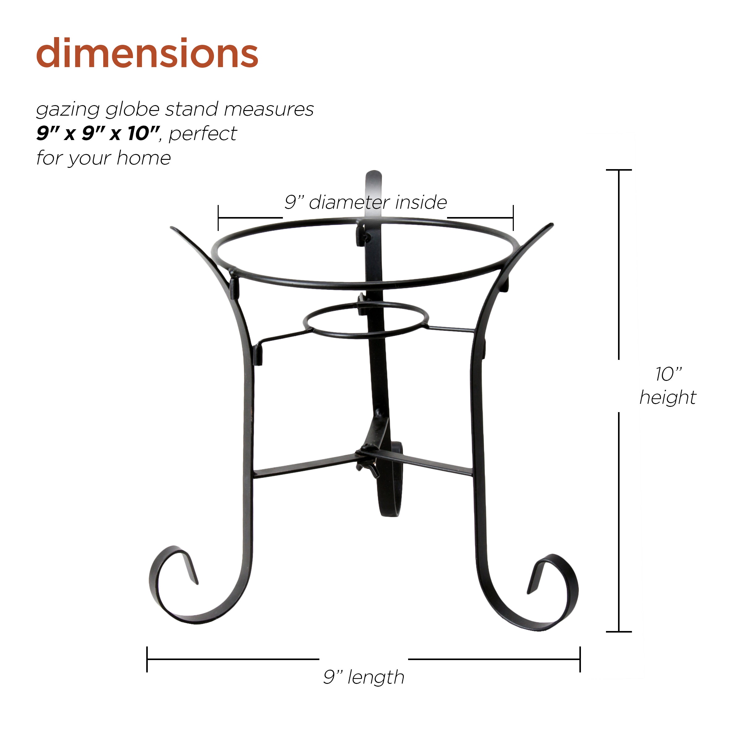 Alpine Corporation GRS492 Gazing-Ball-Stand - View #3