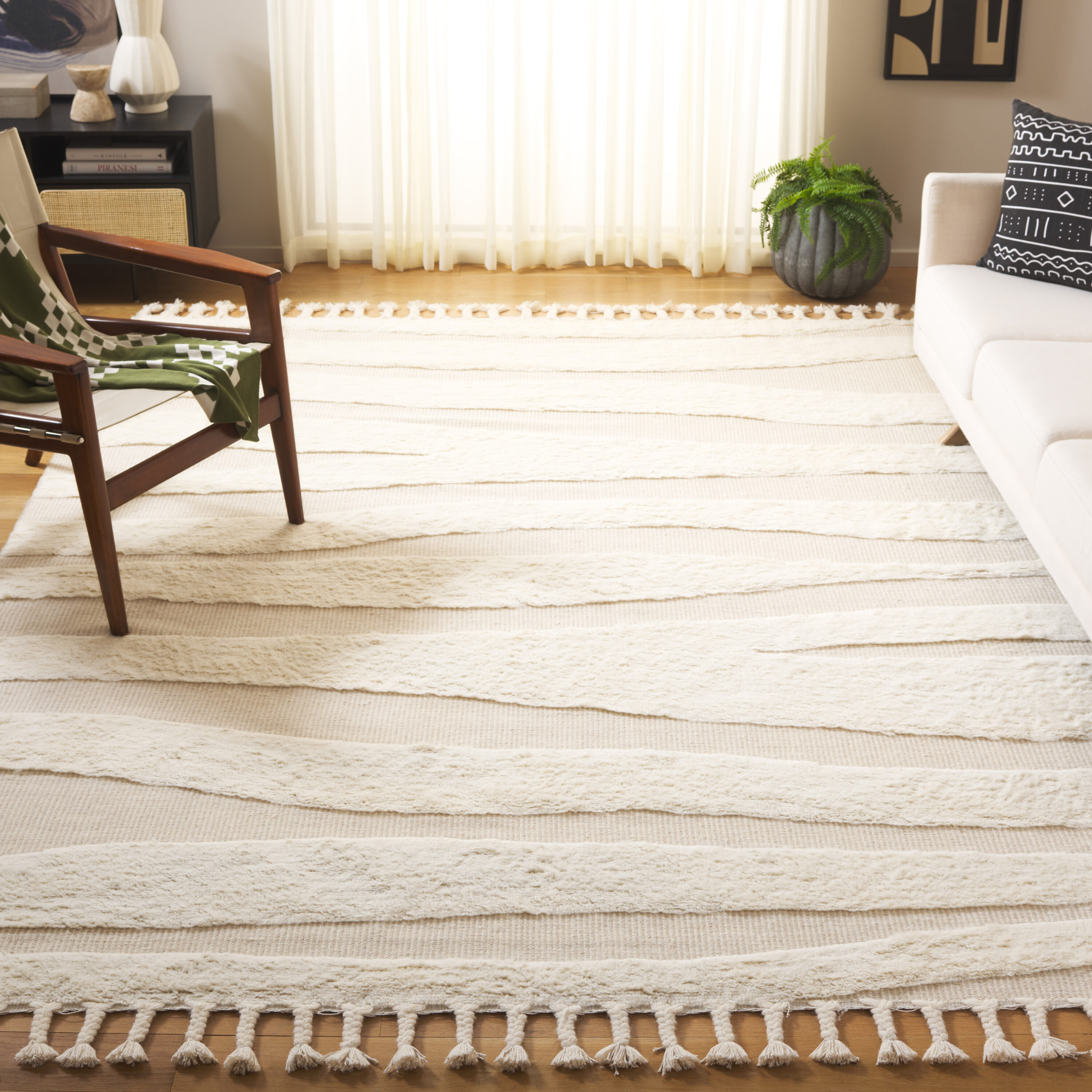  Casablanca 467 Ivory/Beige Contemporary 8ft x 10ft Large Rectangle Rug