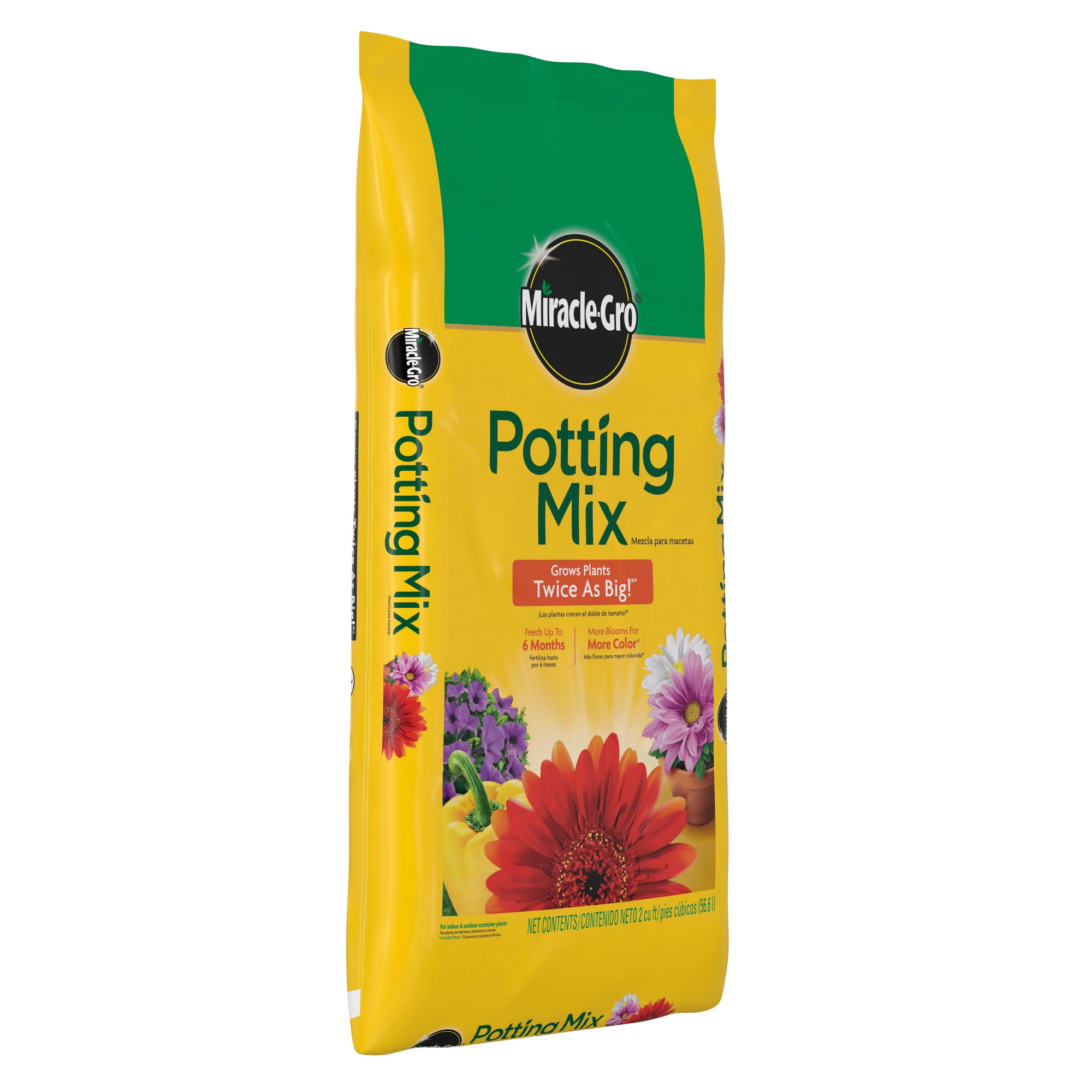 Miracle Gro 2 Pack 2 Cu Ft Potting Soil Mix At