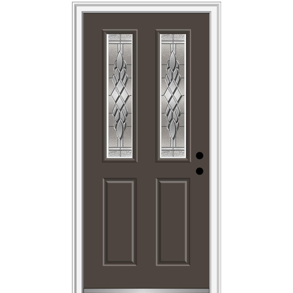 Baldwin Prestige Tobin Slate Right-Hand ed Interior/Exterior Dummy Door  Handle