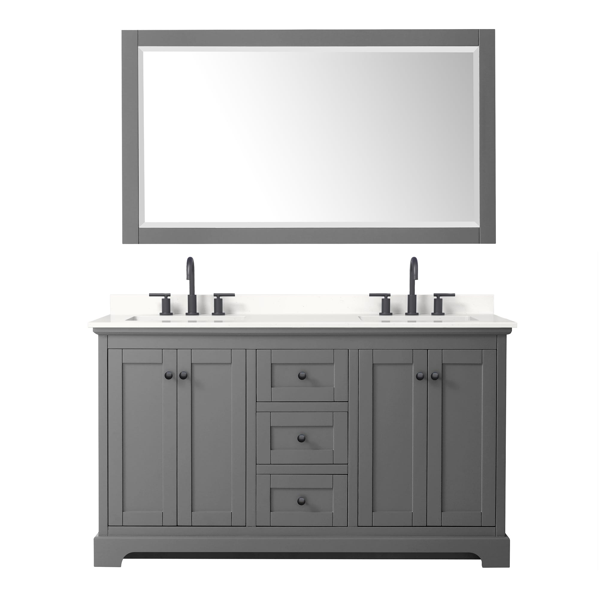 Wyndham Collection WCV232360DGBWQUS3M58 Bath-Vanity-Combo - View #2