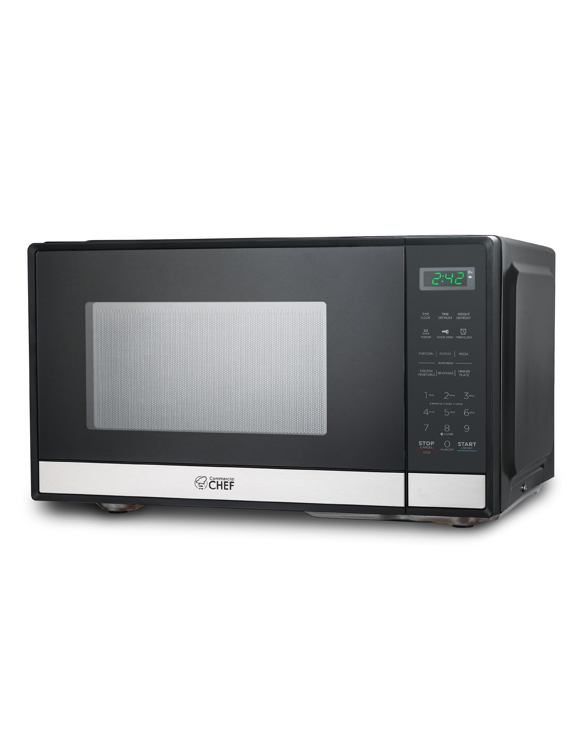 Commercial Chef CHM9MS 0.9-cu ft Small (Less than 1.5-cu ft) 900 -Watt Countertop Microwave ( Remove )