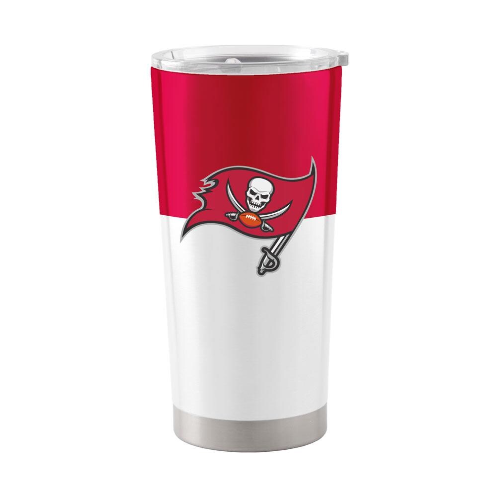 Logo Brands Tampa Bay Buccaneers 20-fl oz Stainless Steel White