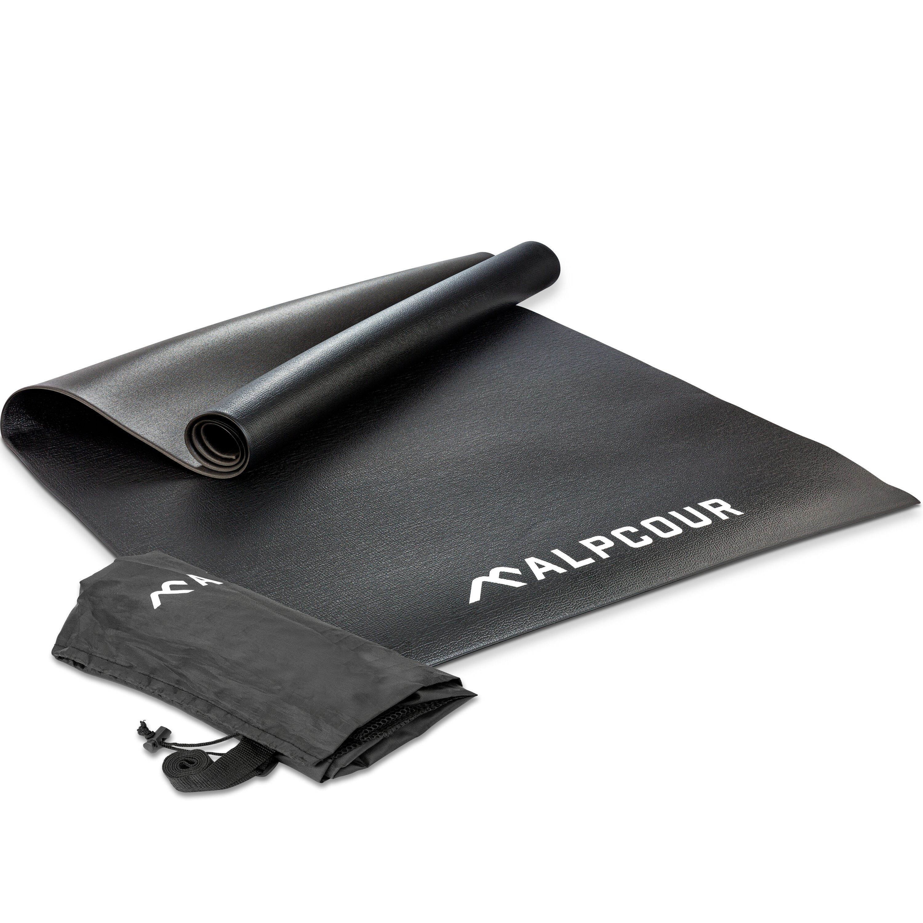 Alpcour APC-BTMLBK  Bike Trainer Mat 36 X78 Inch- Water-resistant, Anti-slip, Noise-reducing