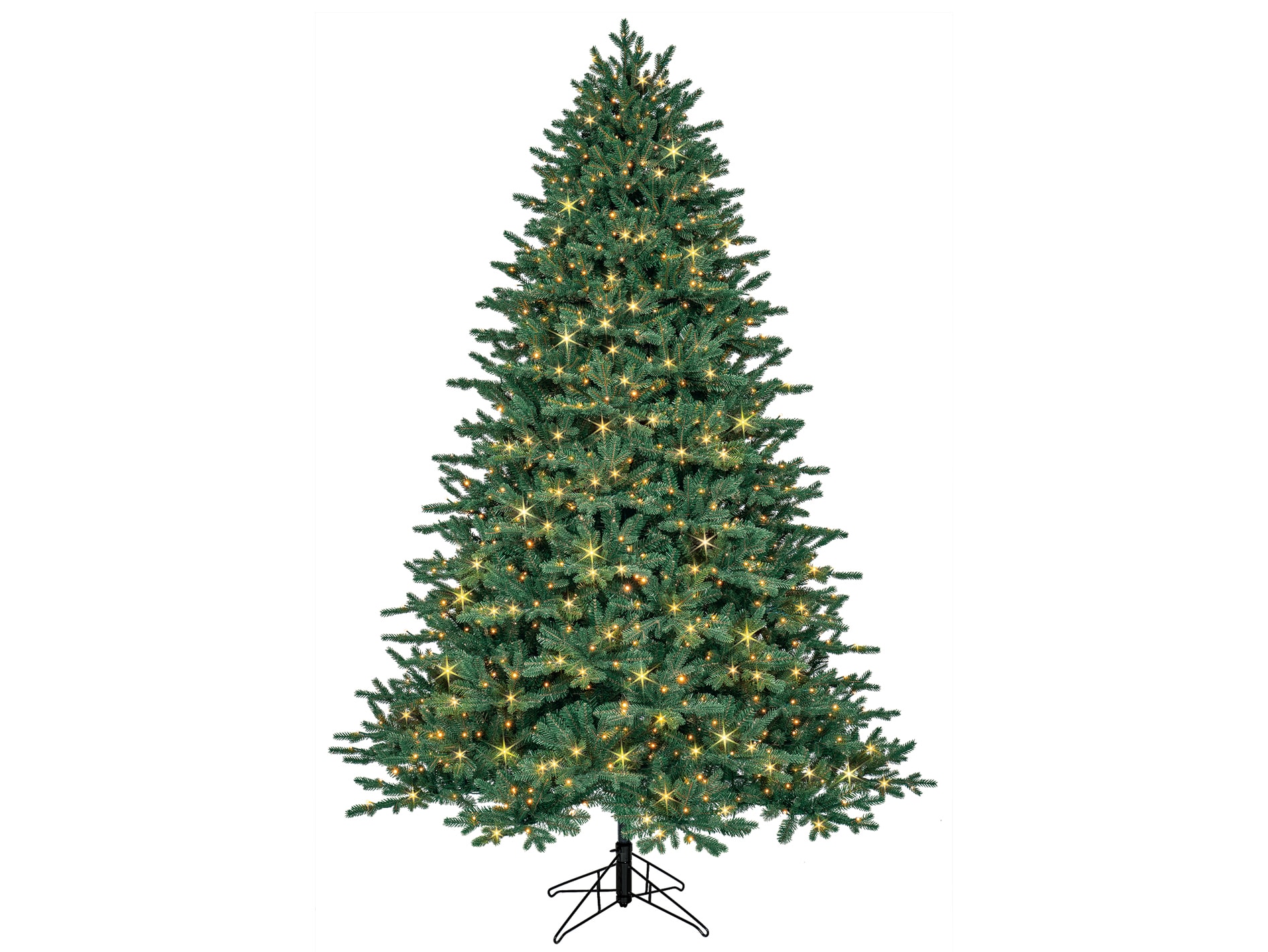 GE 23119LO 7.5-ft Aspen Fir Easy Shape Pre-lit LED Artificial Christmas Tree