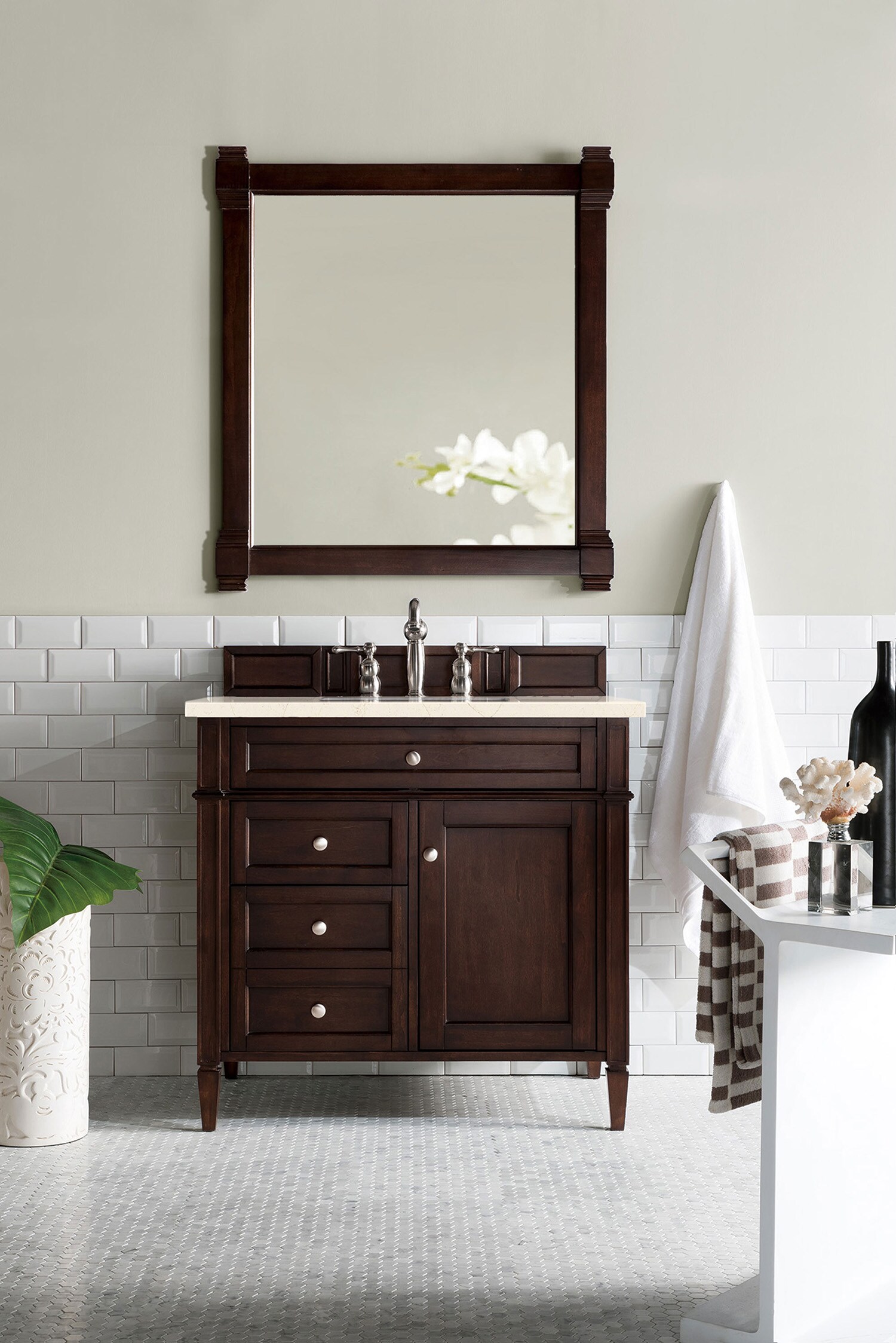 James Martin Vanities 650-V36-BNM-3EMR Bath-Vanity-Combo - View #2
