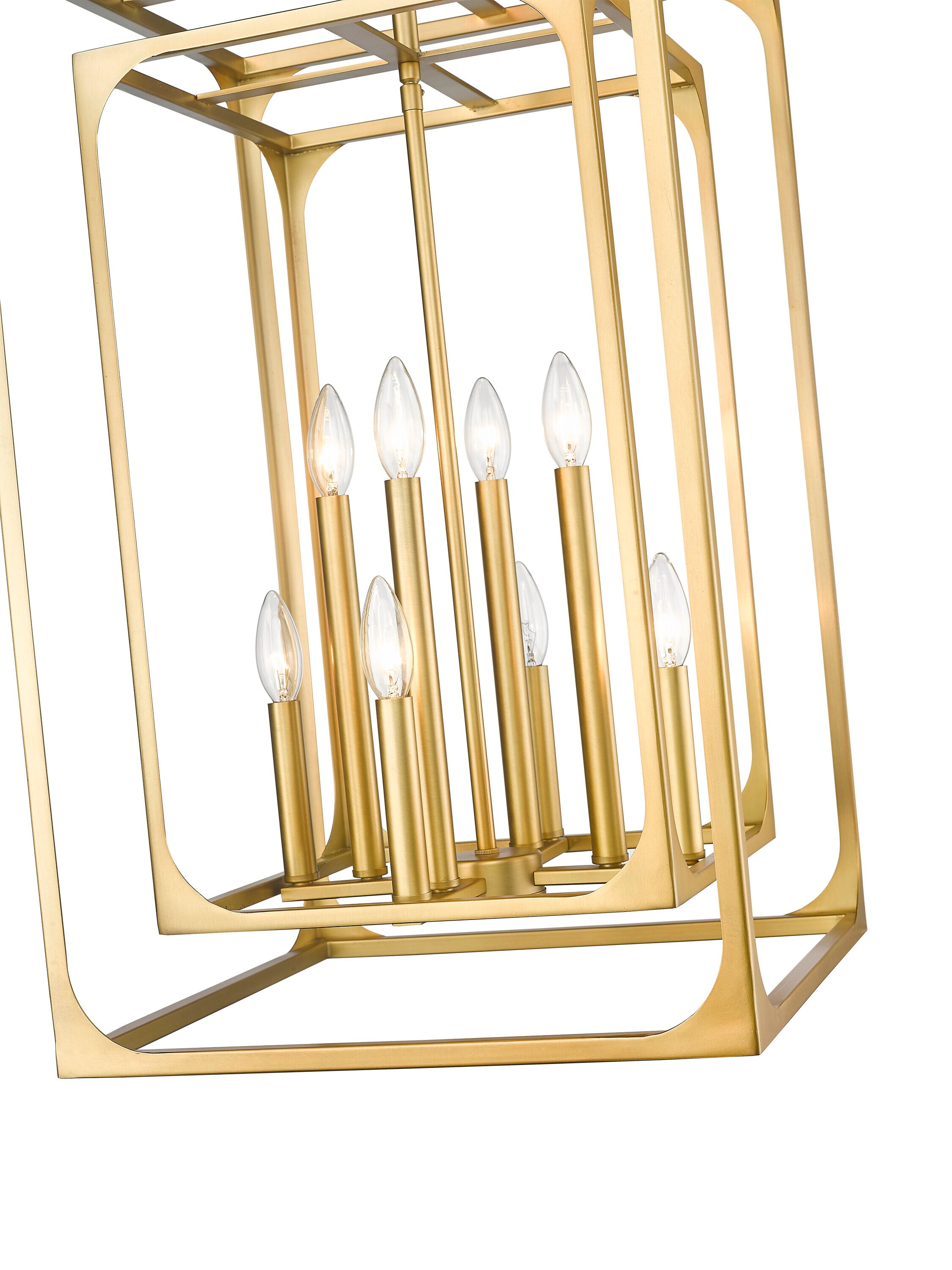 Easton 8-Light Brass Candle Chandelier