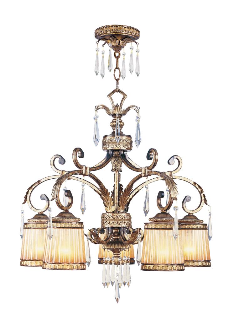 bella 5 light chandelier