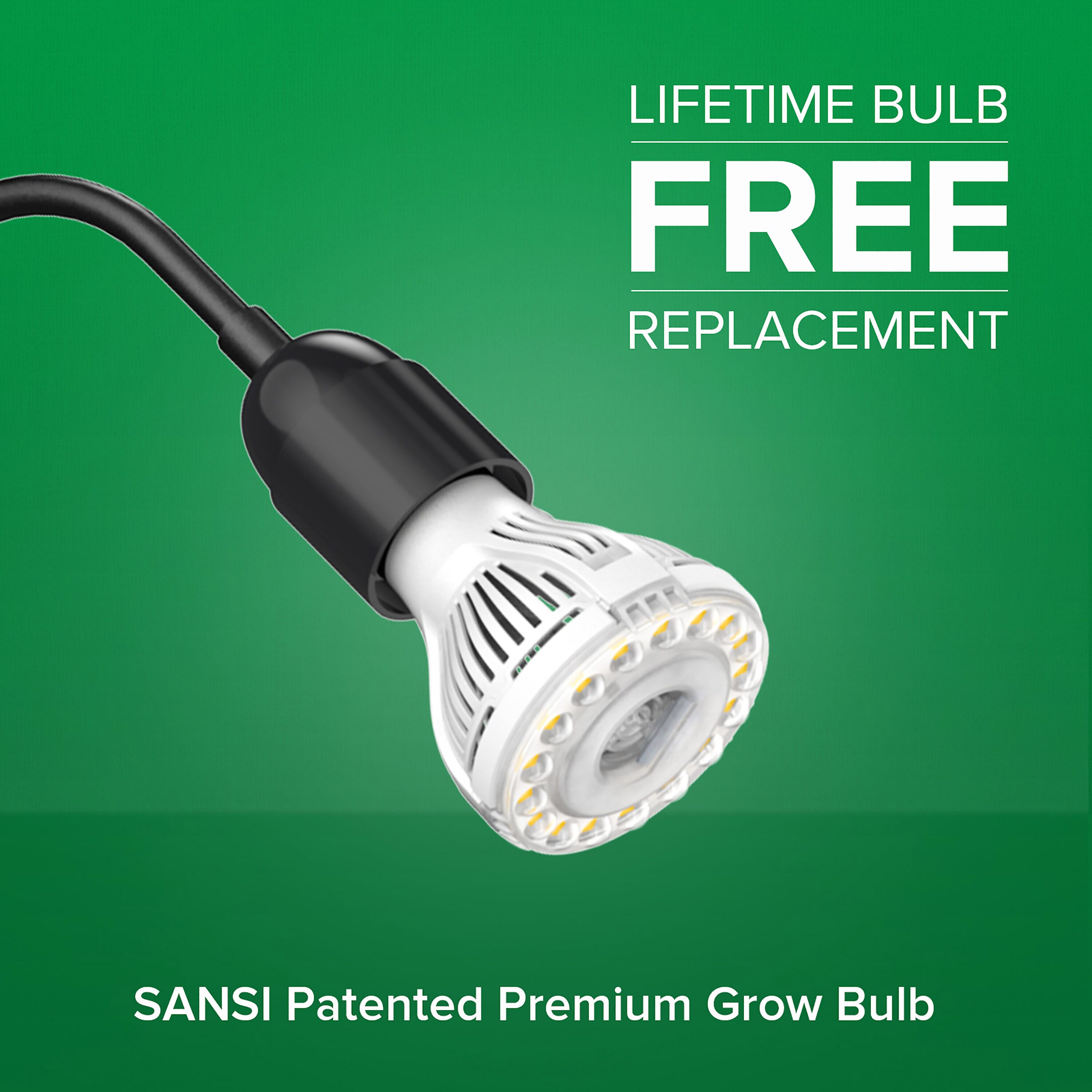 SANSI LED Grow Light Bulb 450-Watt EQ E26 Daylight Medium Base (e