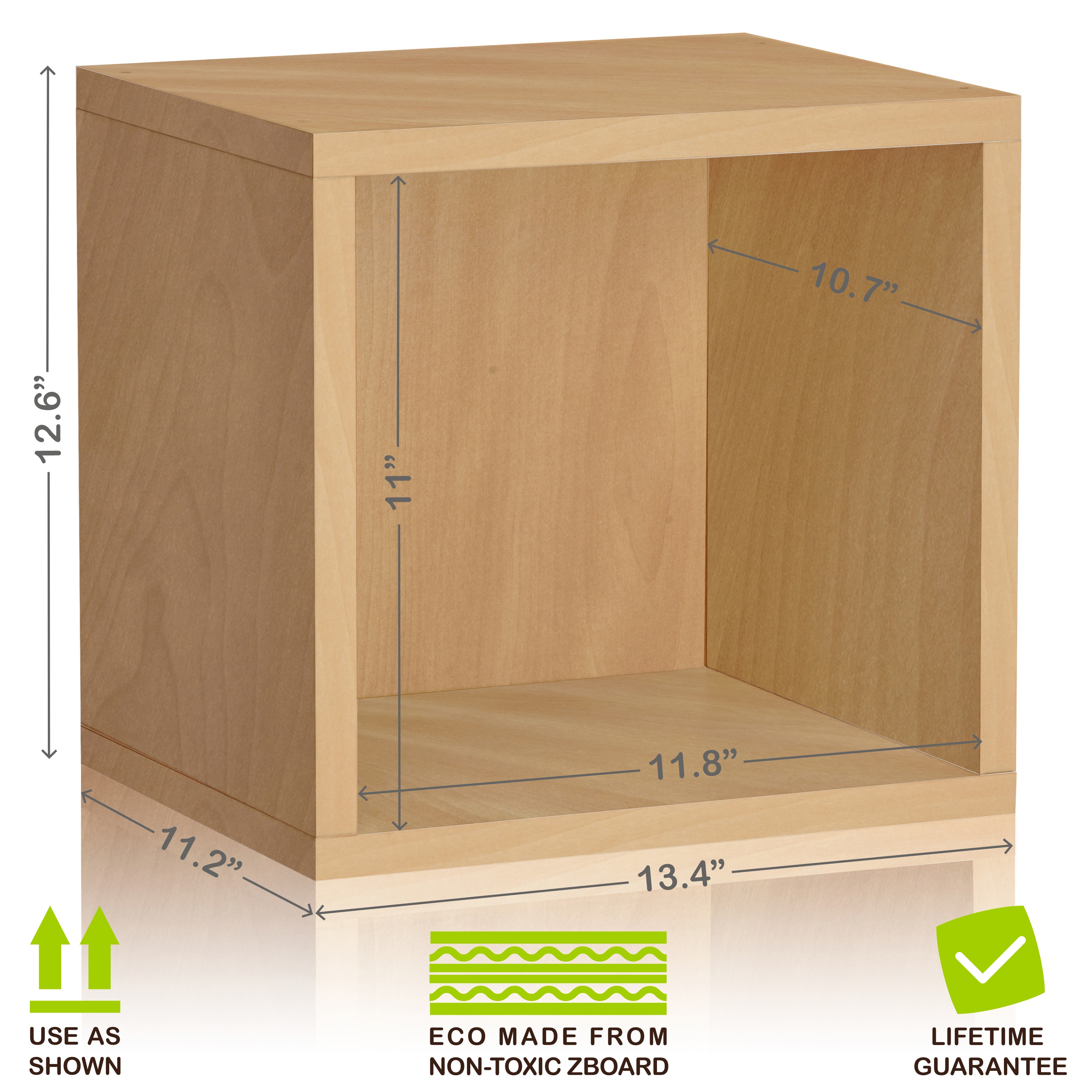 Way Basics C-OCUBE-NL Laminate-Storage-Cubes - View #2