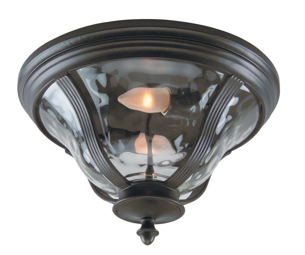 Craftmade Frances 14-in W Oiled Bronze Outdoor Outdoor Flush Mount