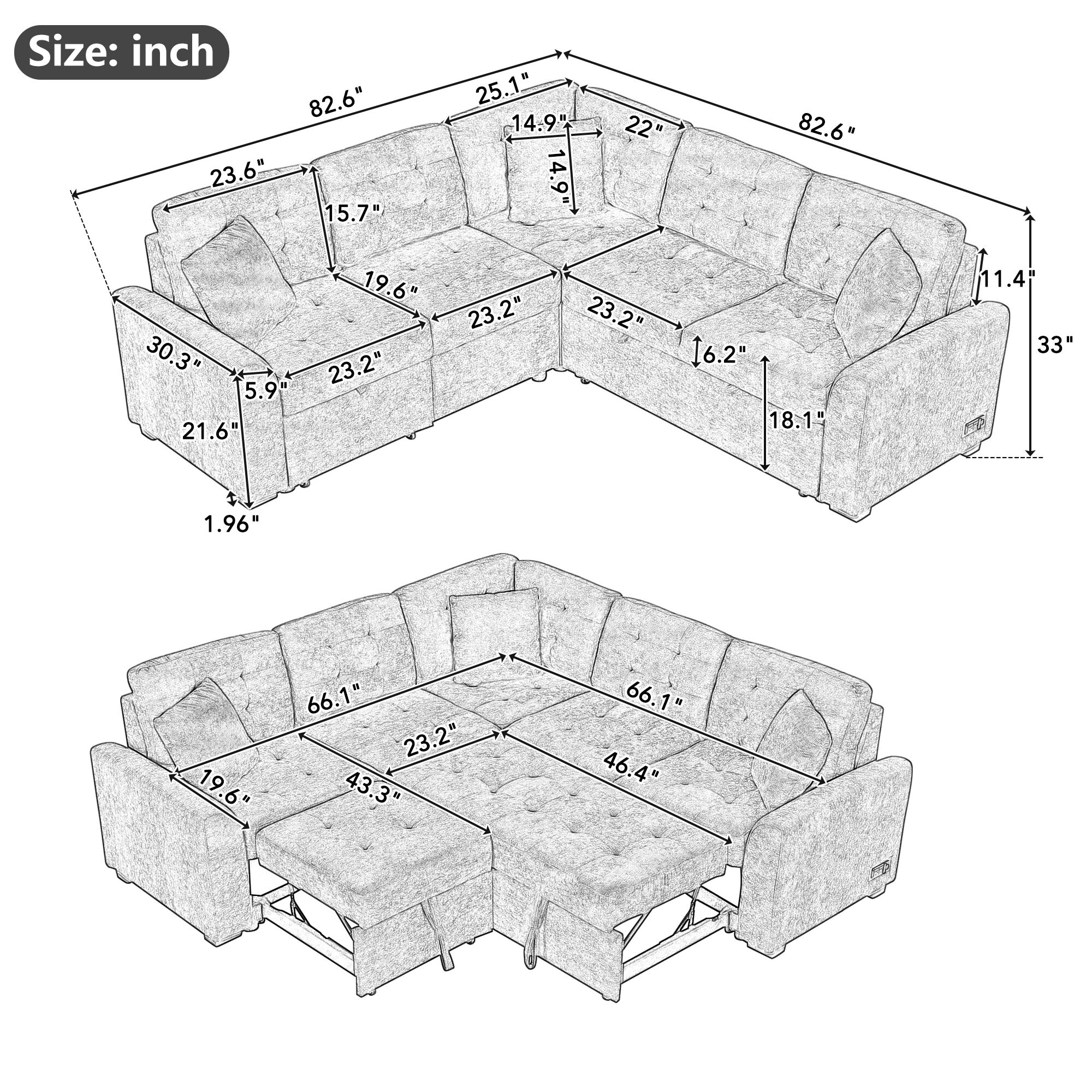 ModernLuxe L-N719S001230S Sofas-Loveseats - View #4