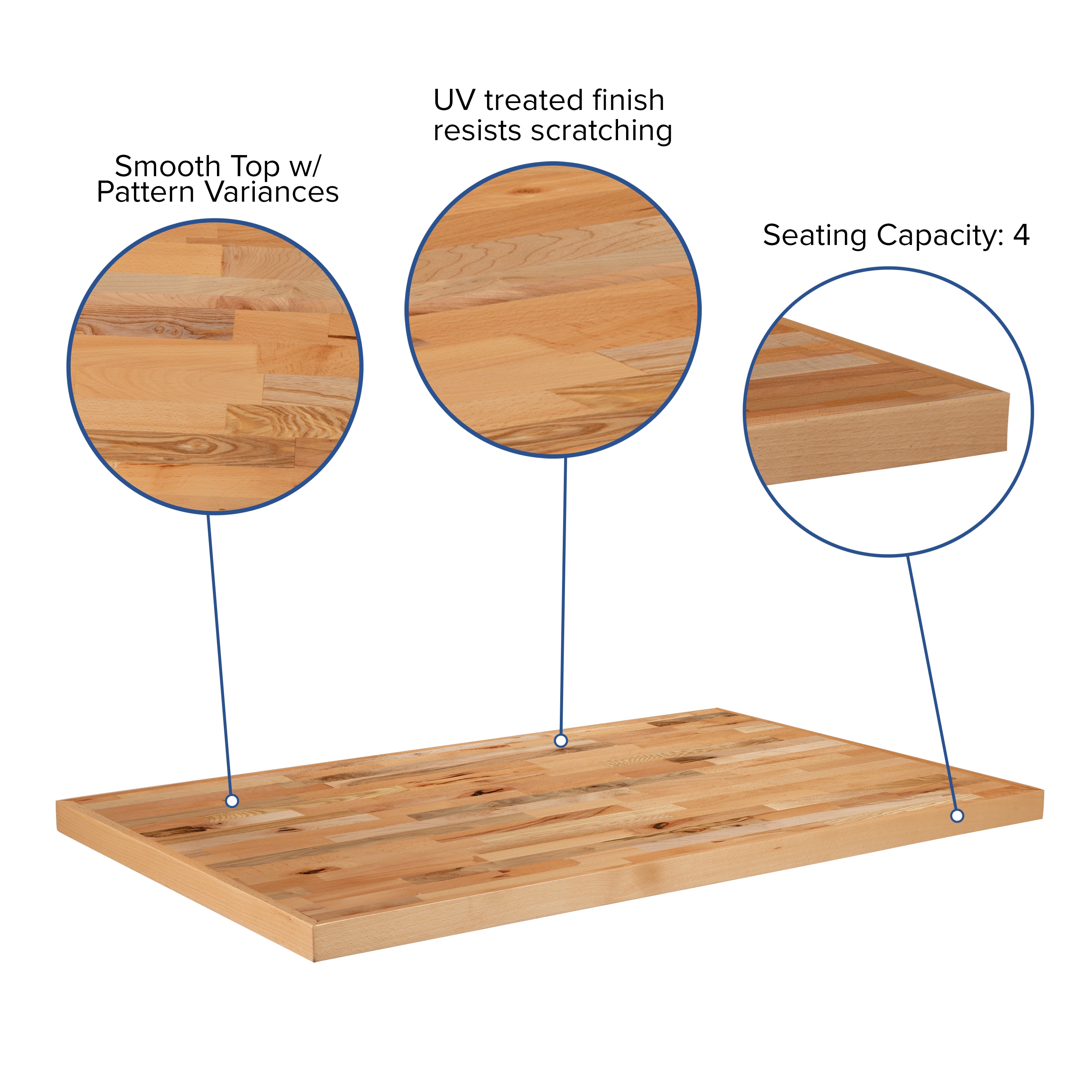 Regency Hardwood Cutting Board Insert for Wire Shelving - 18 x 36 x 1