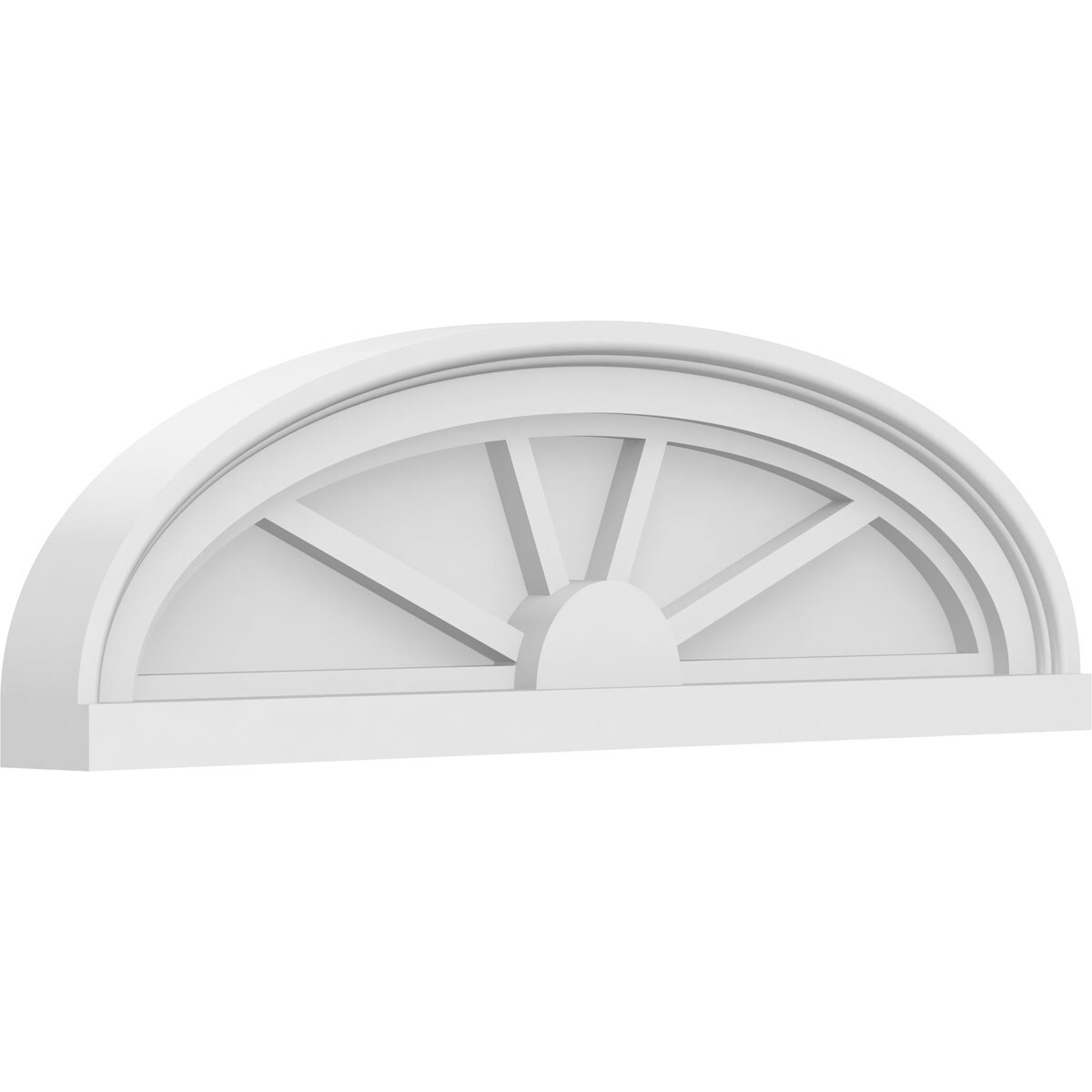 Ekena Millwork PEDPS024X070ELL04 24-in W x 7-in L PVC Pediment