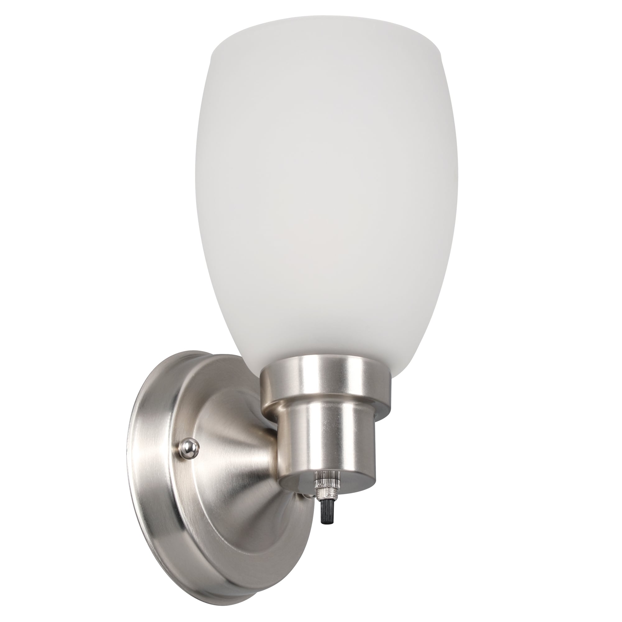 Design House 588814-SN Lydia 4.88-in W 1 -Light Satin Nickel Wall Sconce