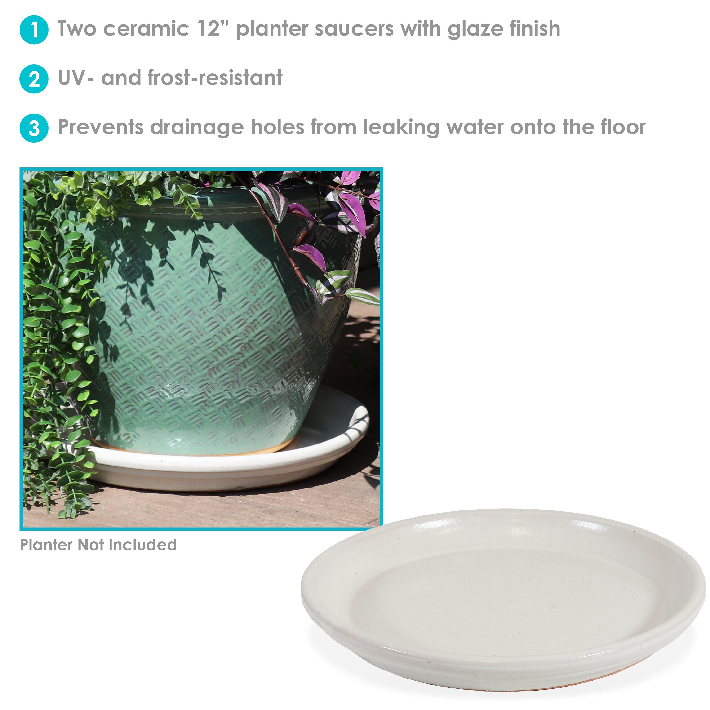 Sunnydaze Decor AP-012 Plant-Saucers - View #4