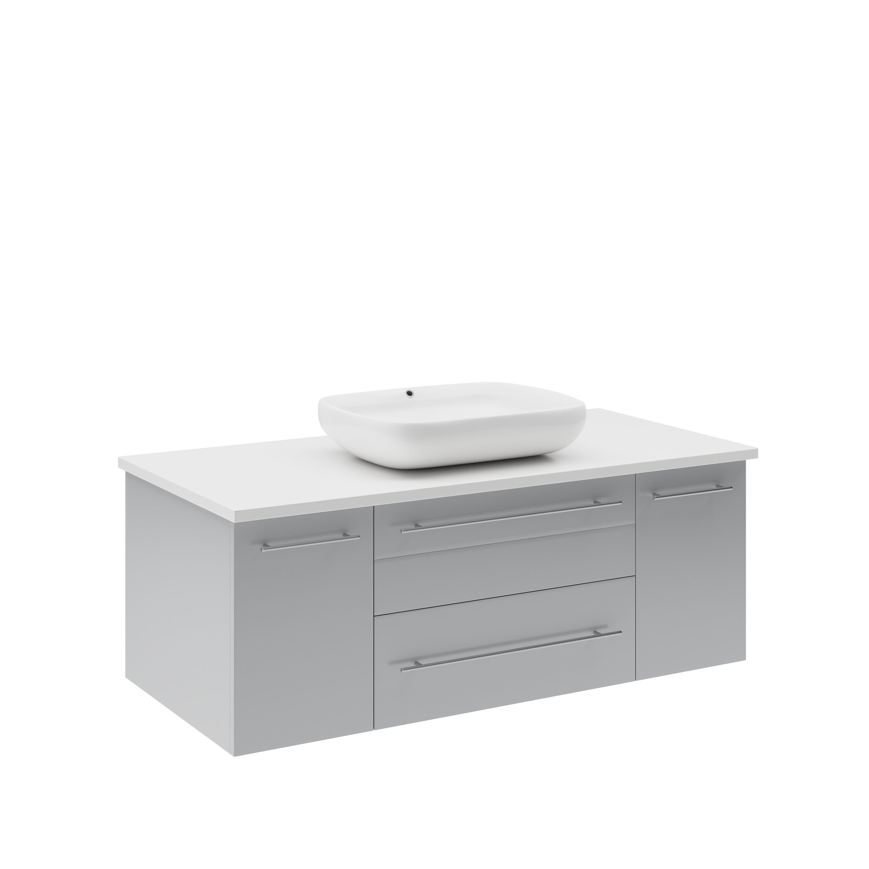 Fresca FCB6142GR-VSL-CWH-V Bath-Vanity-Combo - View #2