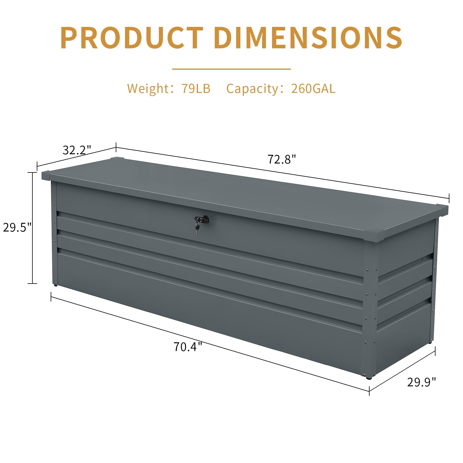 JIMSMAISON BOQFWSDB01DG Deck-Boxes - View #3
