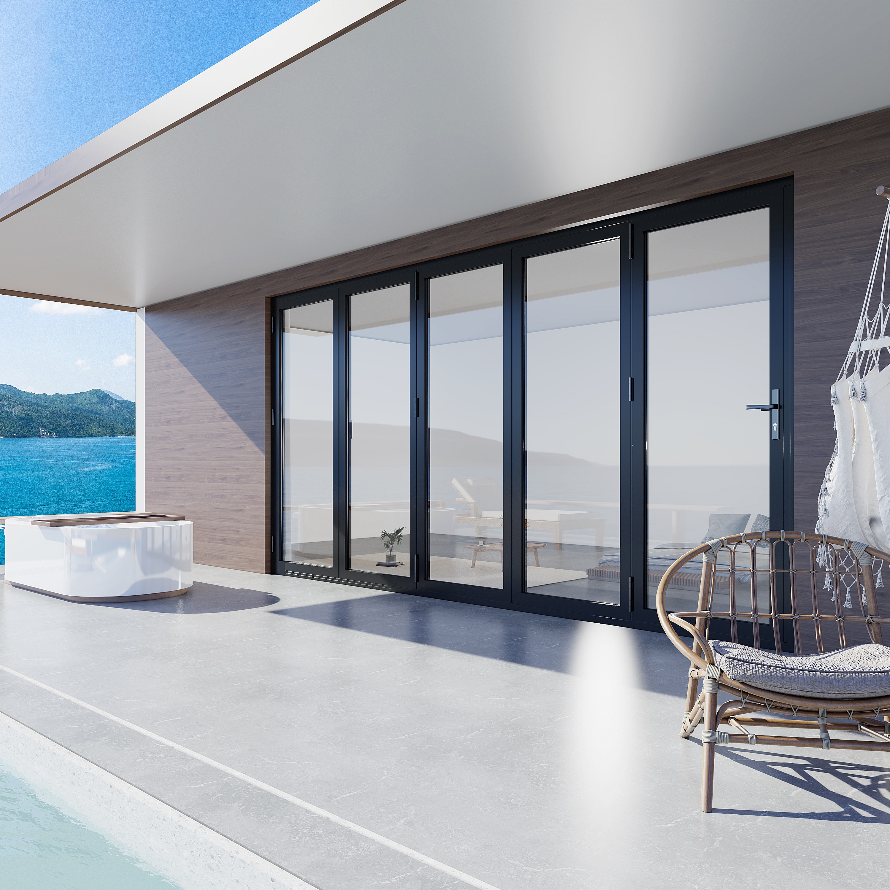 KaMic FD5PBK14480-RL Patio-Doors - View #2