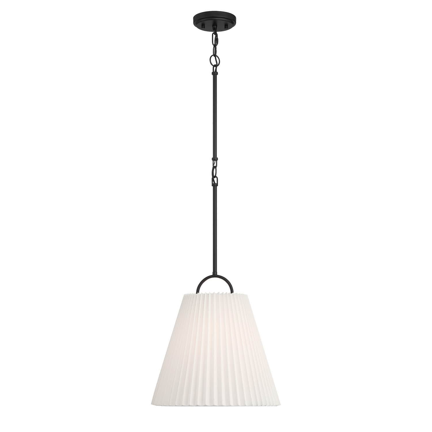Trade Winds Lighting TW73904MBK 1-Light Pendant from Bridget Collection in Matte Black