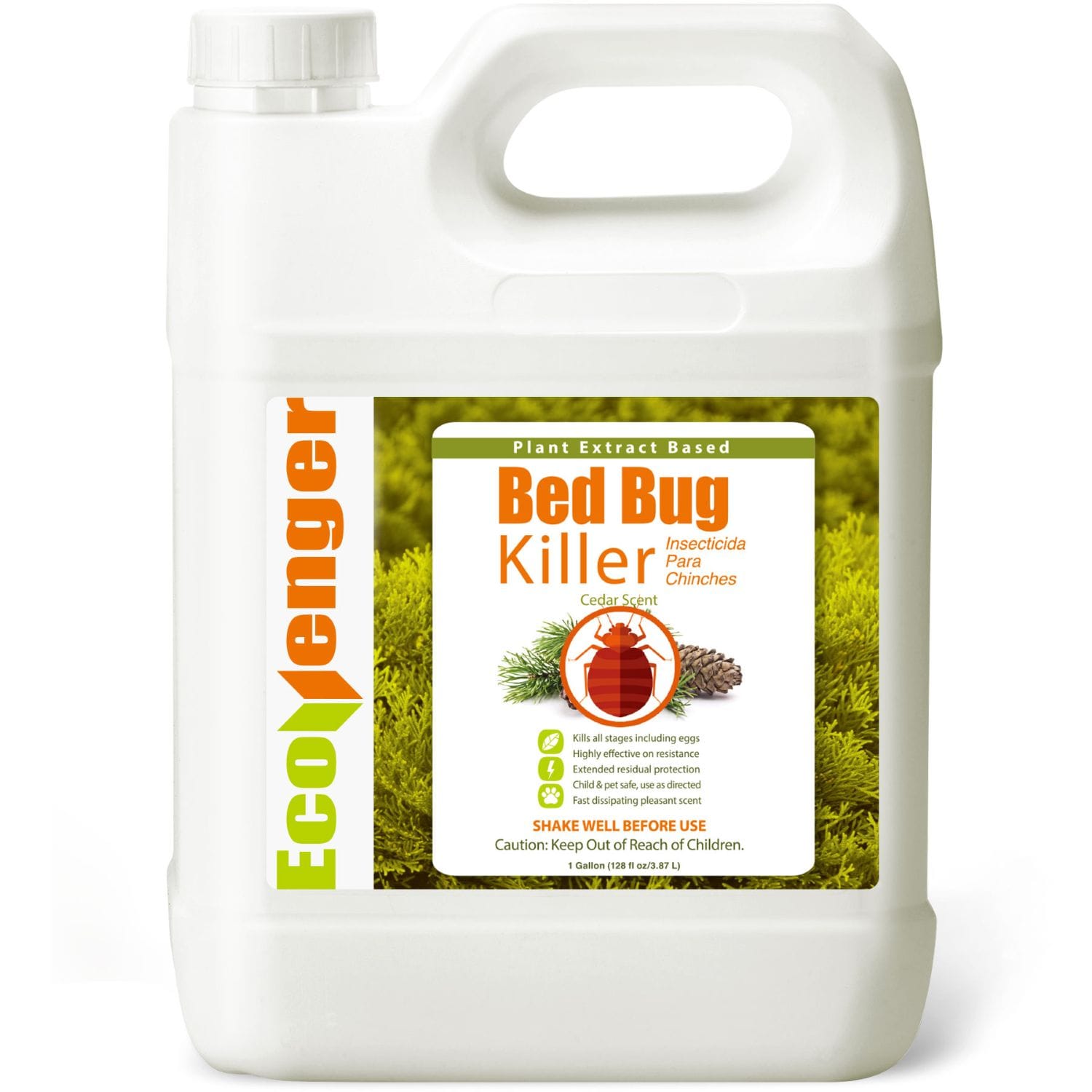EcoVenger EB1BBK001GLWS Bed Bug Spray 128 -oz Natural Refill Bed bug killer
