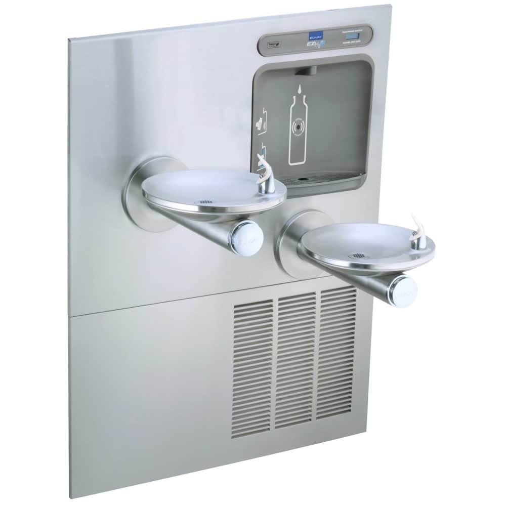 Elkay EZWS-ERPBM28K  EZWSERPBM28K EZH20 381/2 Inch Wall Mounted Retrofit Single Station Hands Free Bottle Filler Combo with Cooler
