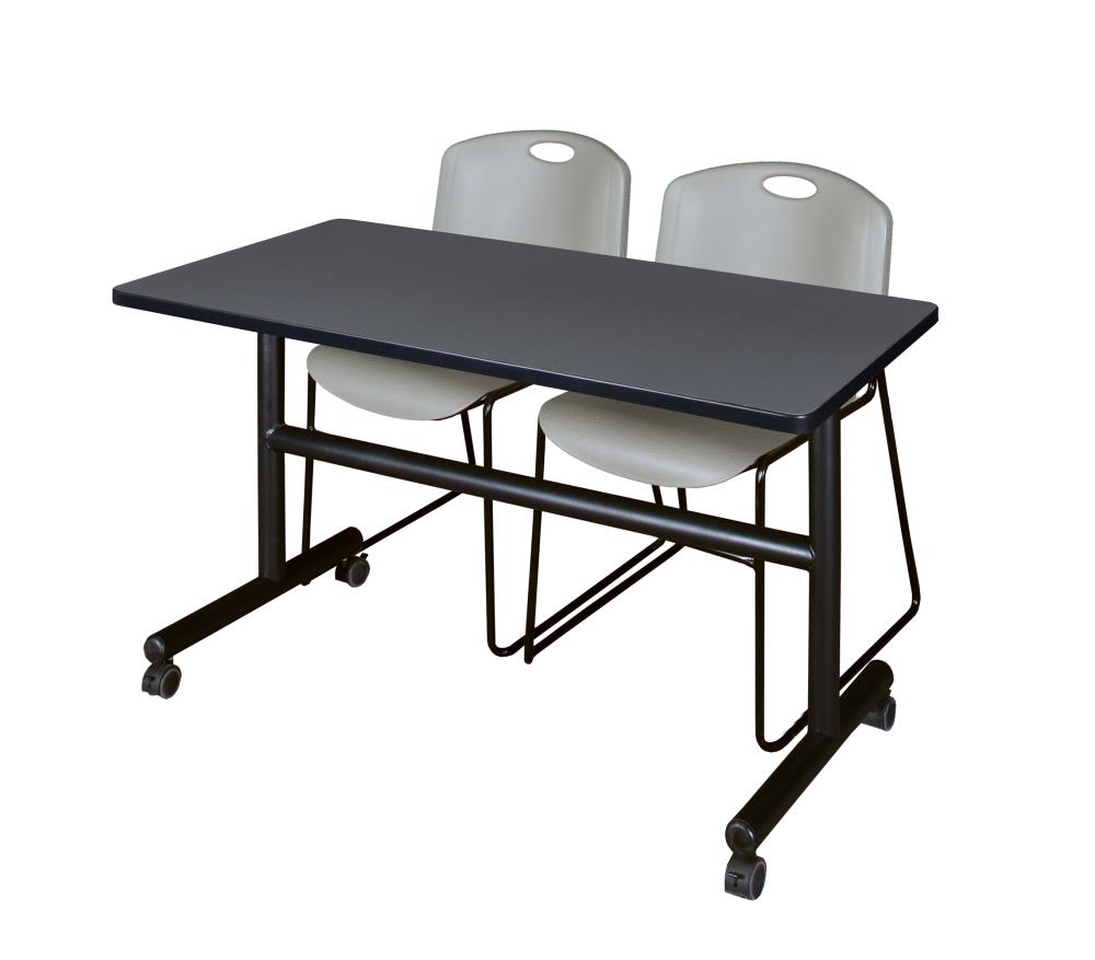 Regency MKFT4824GY44GY Training Gray 4-Person Training Table (48-in W x 29-in H)