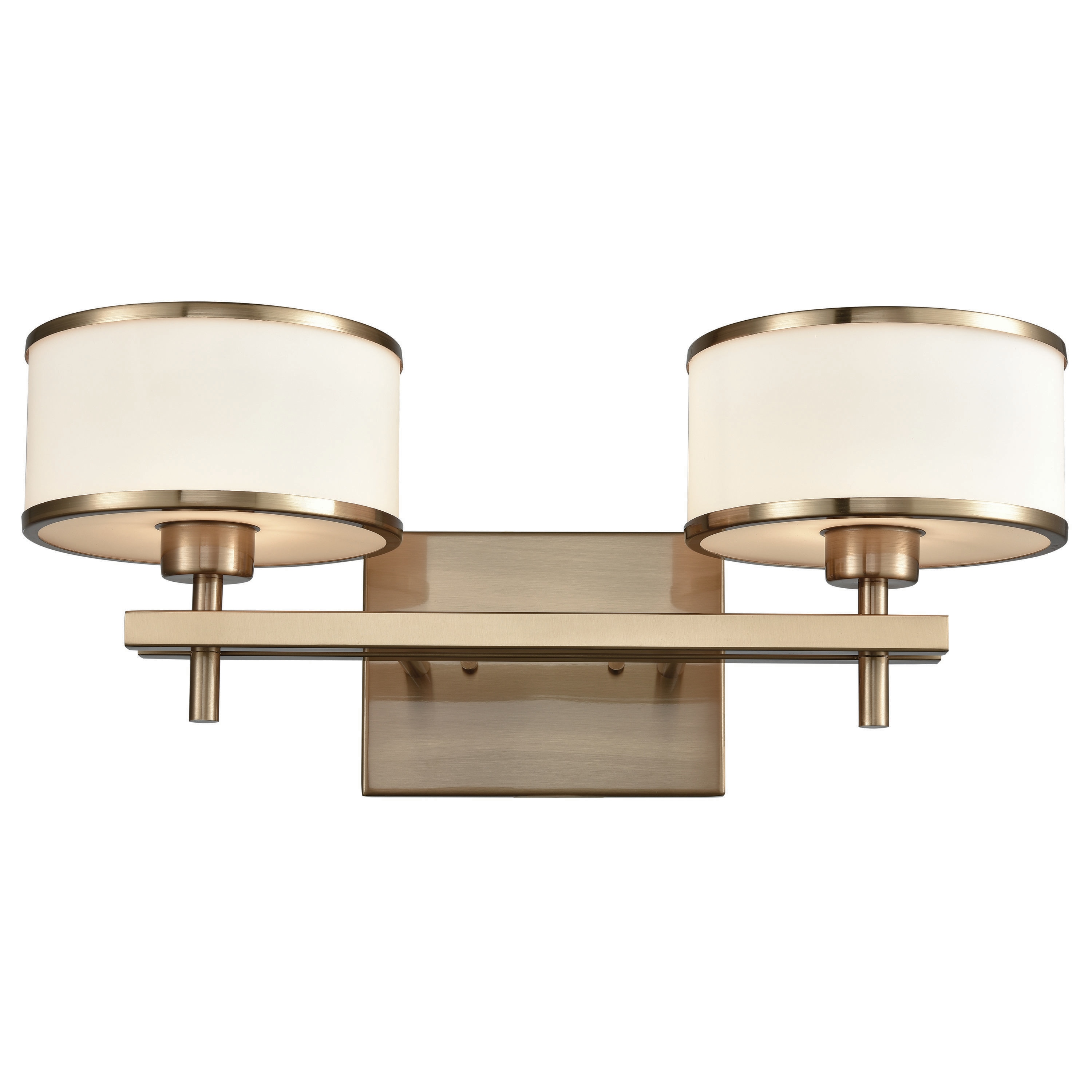 Westmore By Elk Lighting Lufton 18-in 2-light Satin Brass Led 