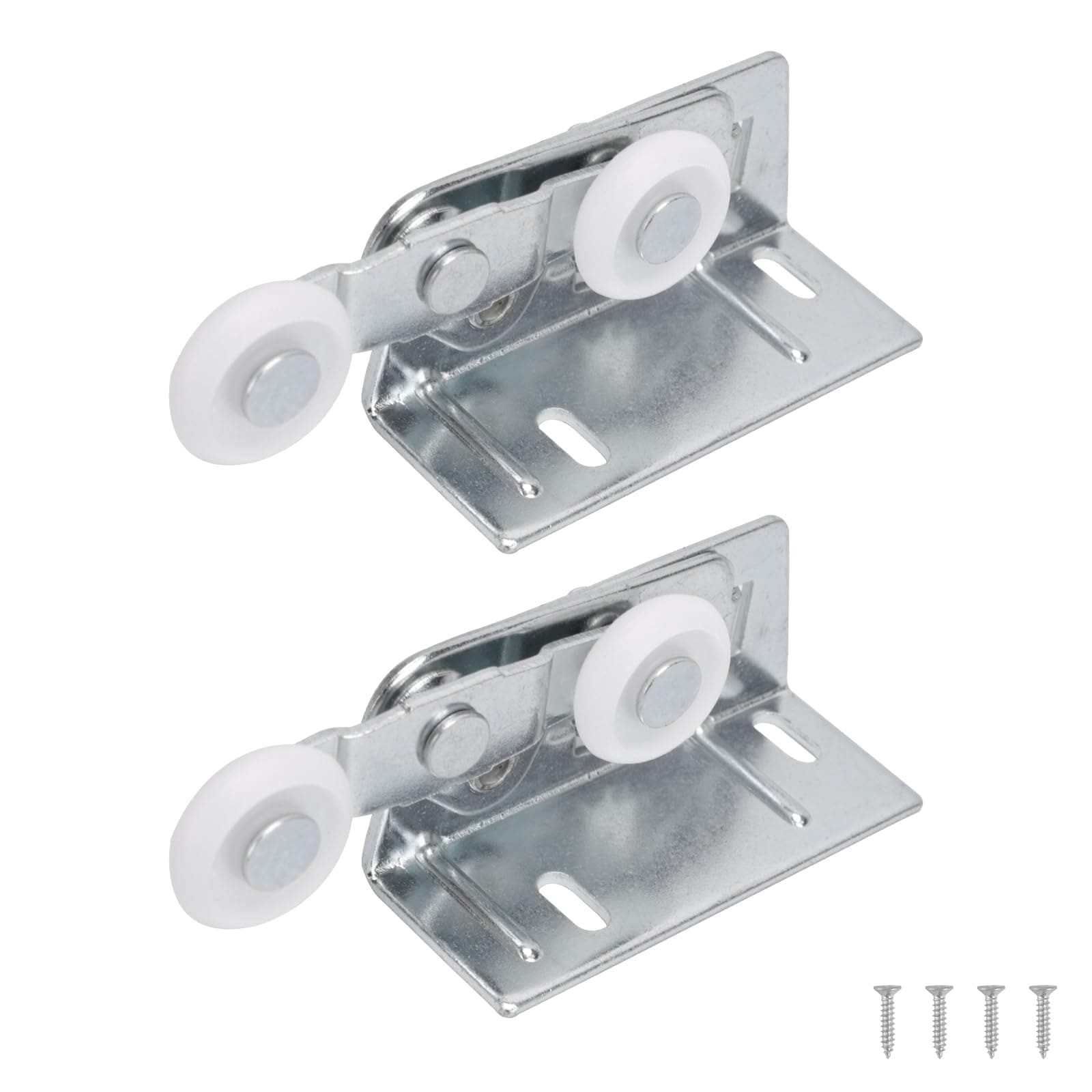 LILILIAN FMY  Twin Pocket Door Roller Top Mount Pocket Door Rollers with Seven Eighth Inch Wheels Alloy Steel Fits Cox Doors