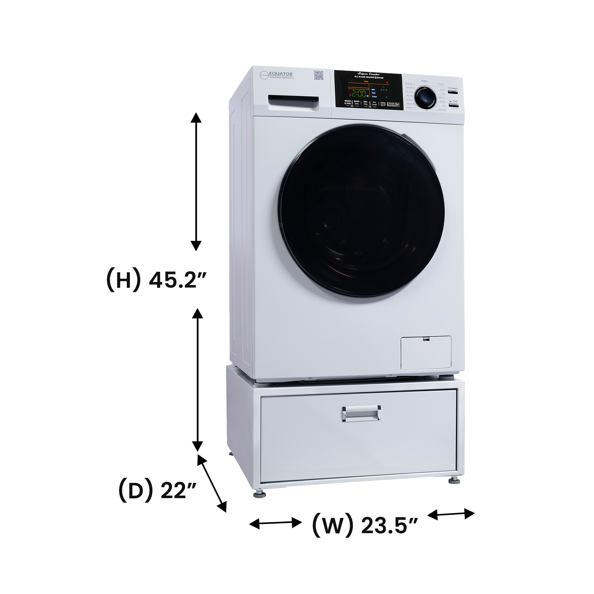 Equator Advanced Appliances EZ 4600 W + PDL 4455 Combination-Washers-Dryers - View #2
