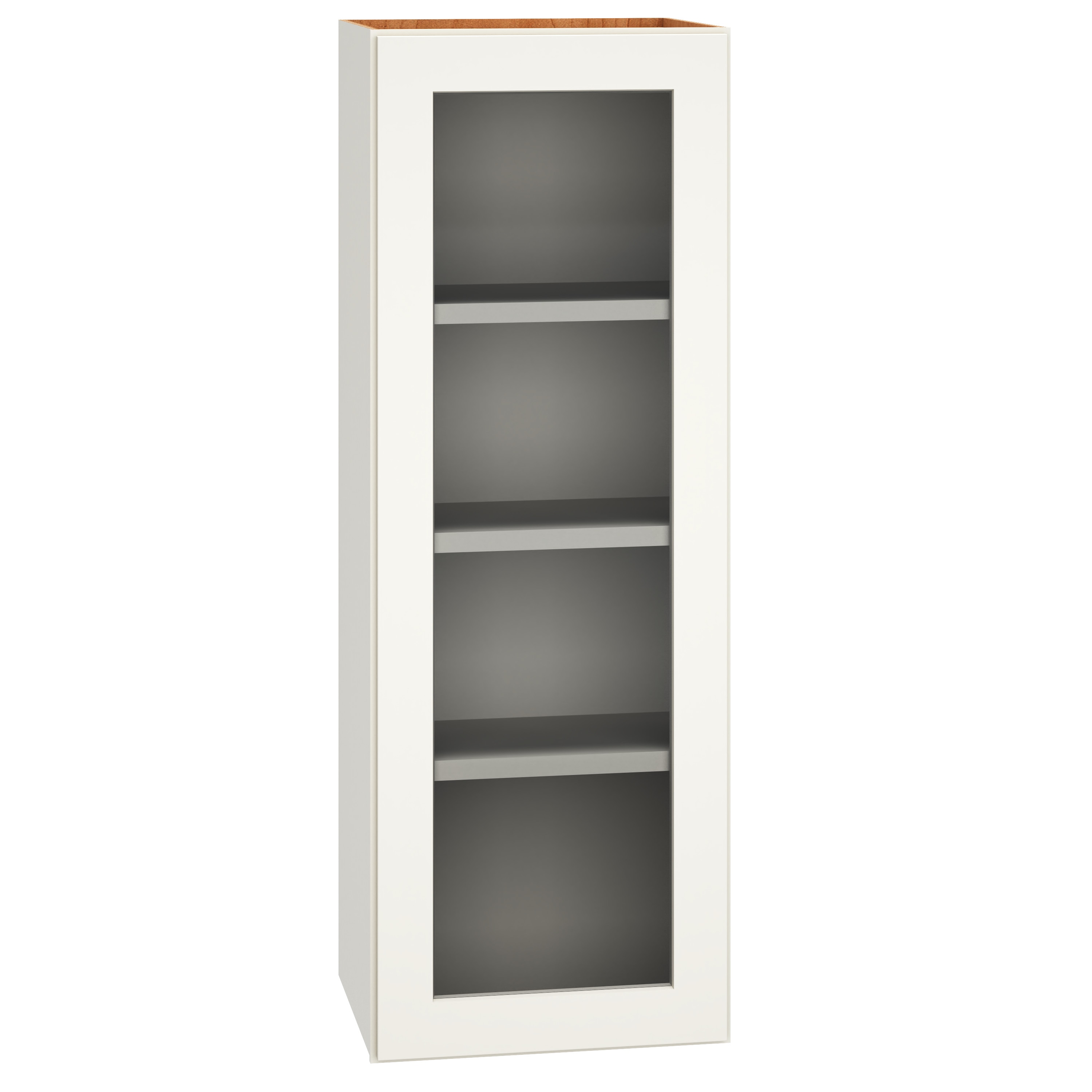 Diamond Express 323 WCG1542R Jamestown 15-in W x 42-in H x 12-in D White Wall Fully assembled Plywood Cabinet (Cut for Glass Shaker)