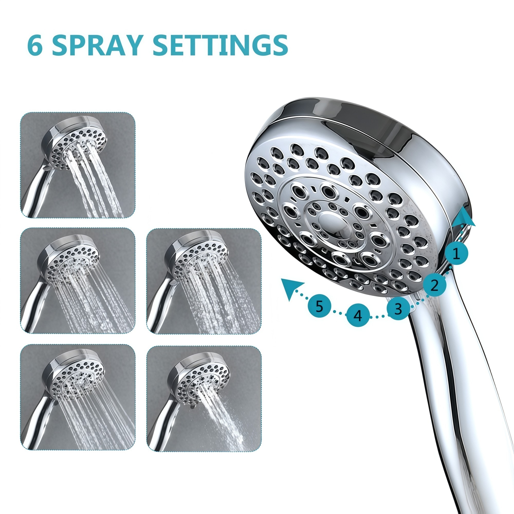 Numhew NHSEAN3036 Fixed-Showerhead - View #3