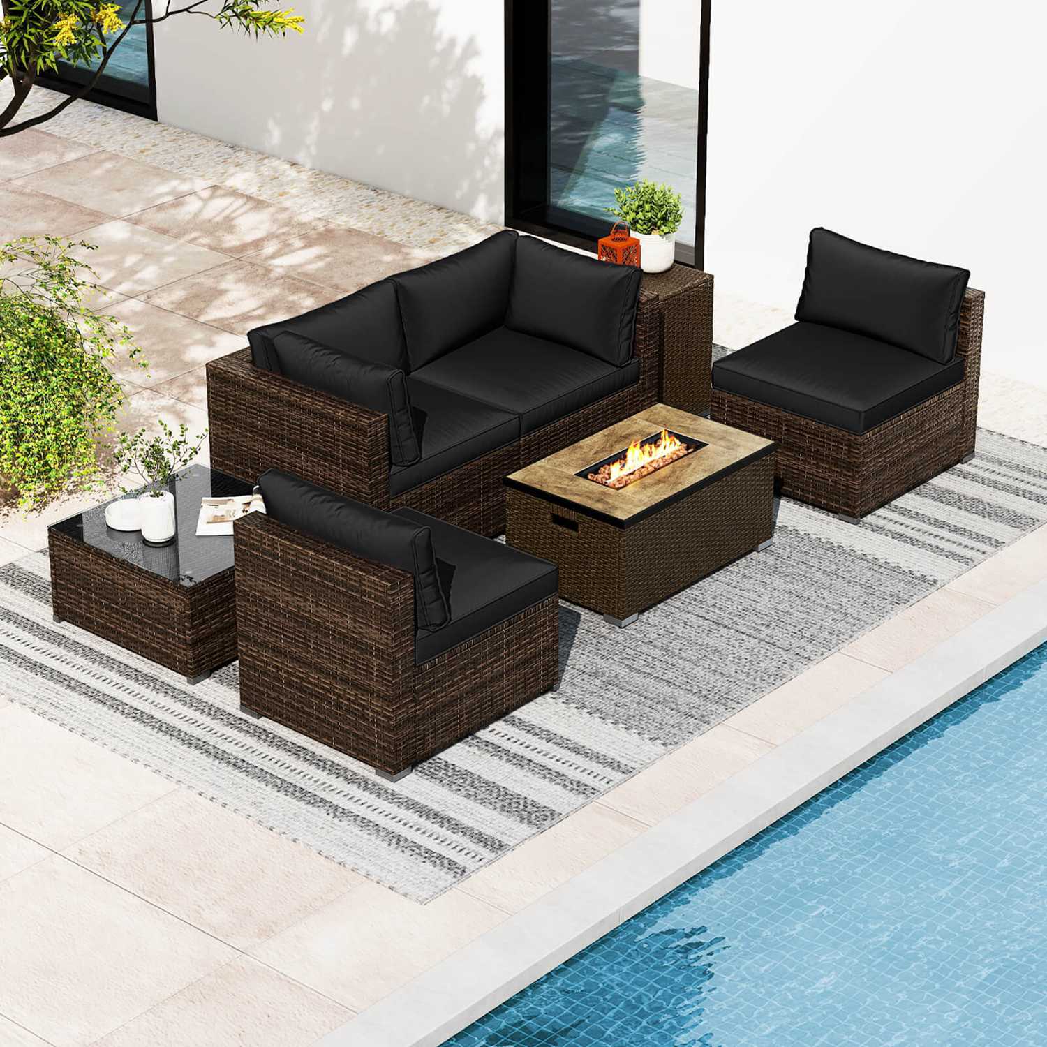 Costway CSHY001782 Patio-Conversation-Sets - View #4