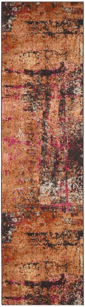 Safavieh MNC221F-26 Monaco Skild 2 x 6 (ft) Loomed Polypropylene Multi Rectangular Indoor Abstract Vintage Runner rug