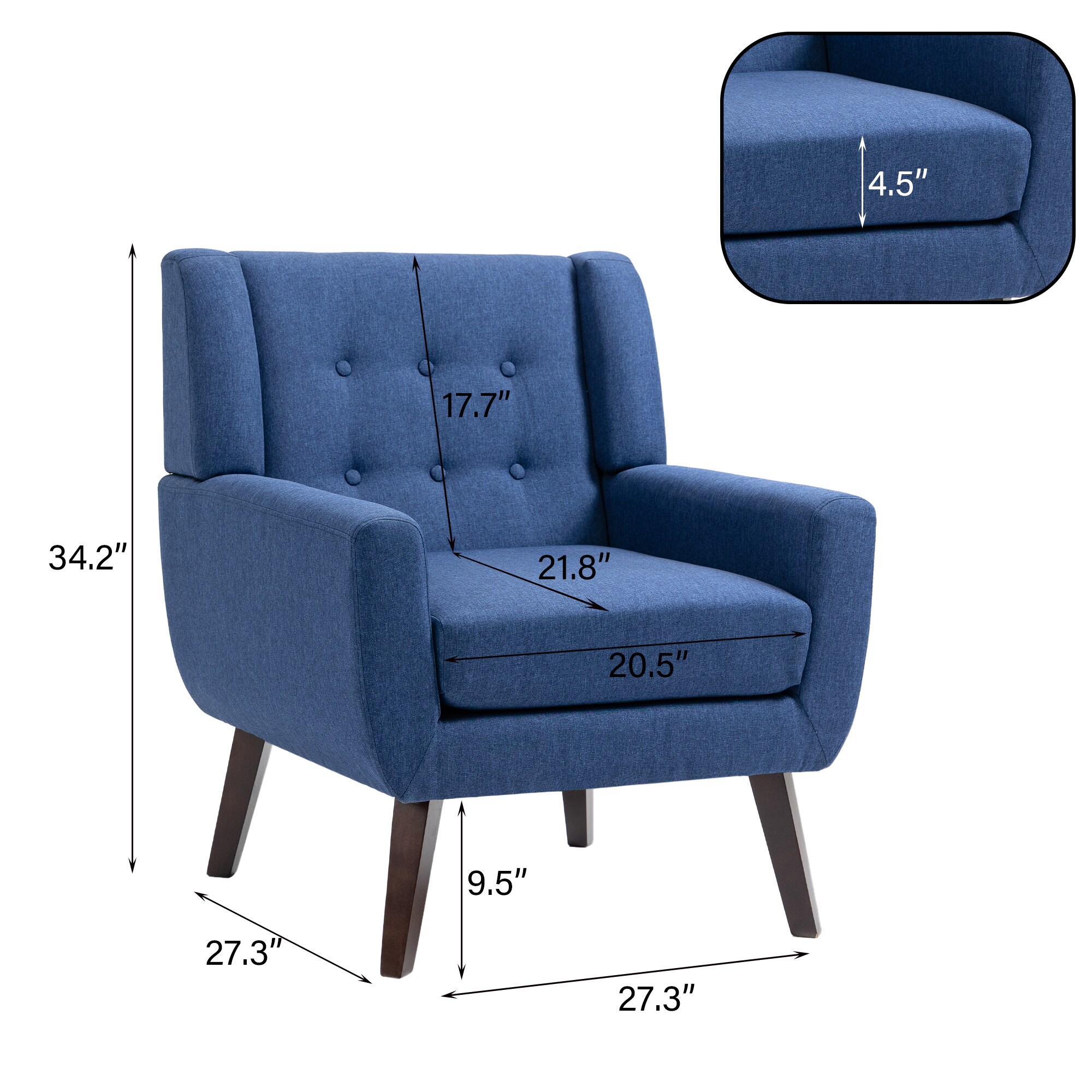 Dreamsidea LS-IDF-SF03-BLUE chairs - View #6
