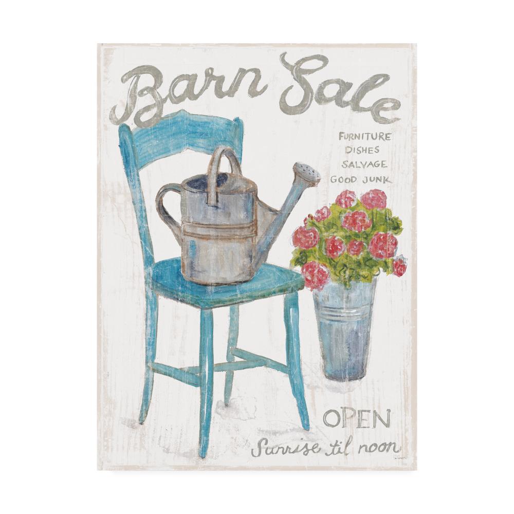 Trademark Fine Art White Barn Flea Market II by Sue Schlabach， 24x32-